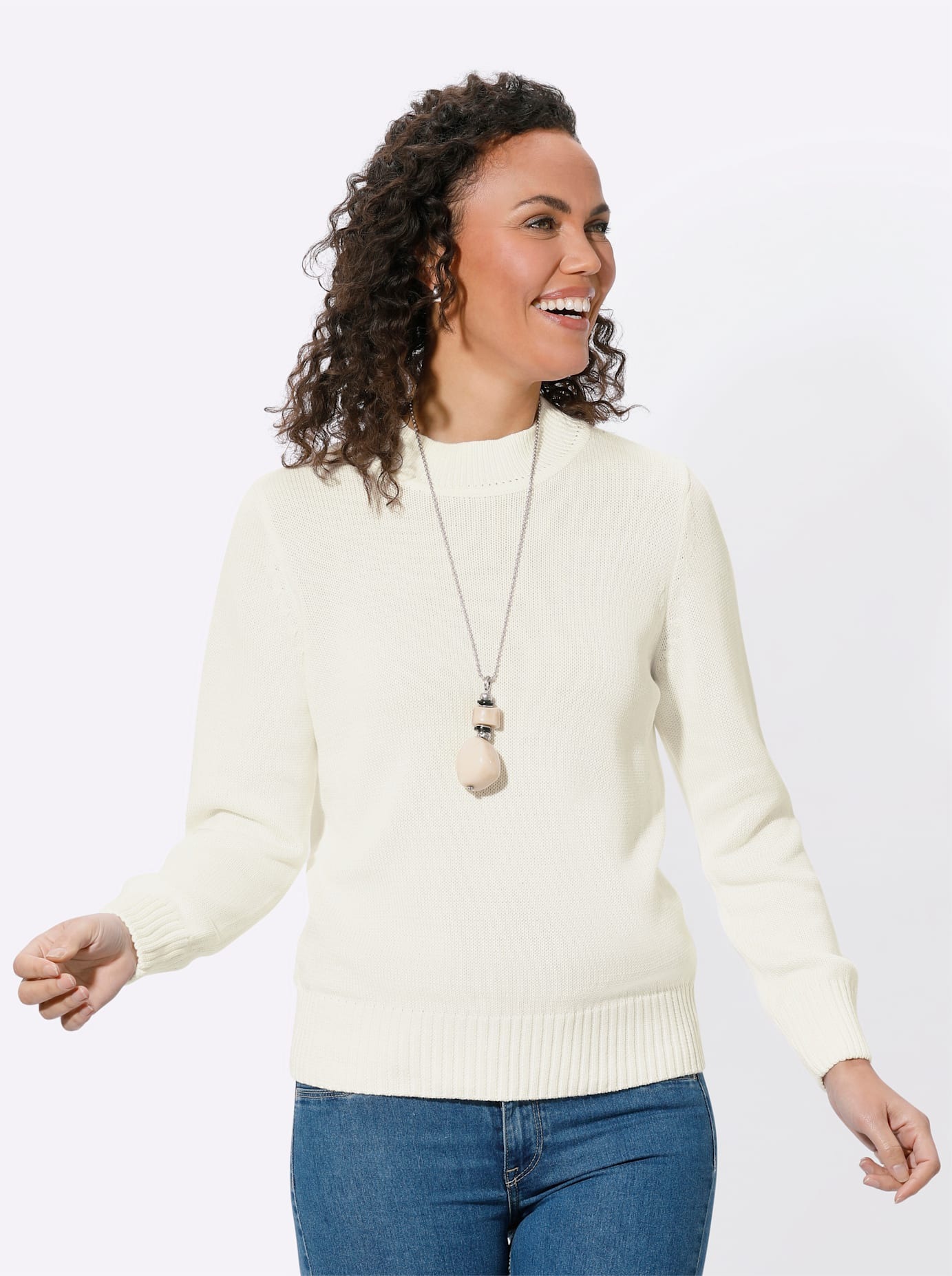 Casual Looks Stehkragenpullover »Pullover«