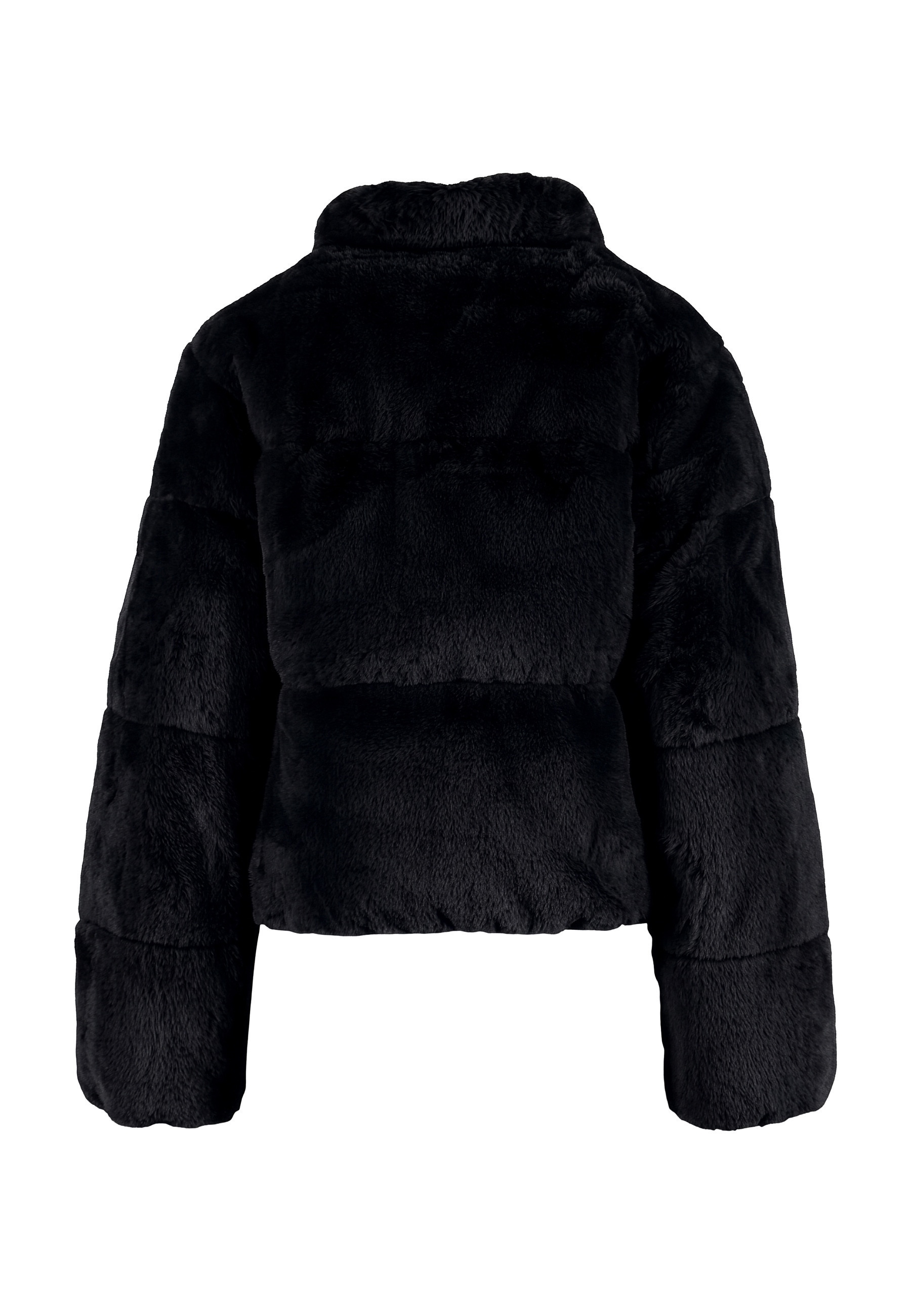 URBAN CLASSICS Winterjacke »Urban Classics Ladies Short Faux Fur Puffer Jacket« 1 Stk. tlg. ohne Kapuze