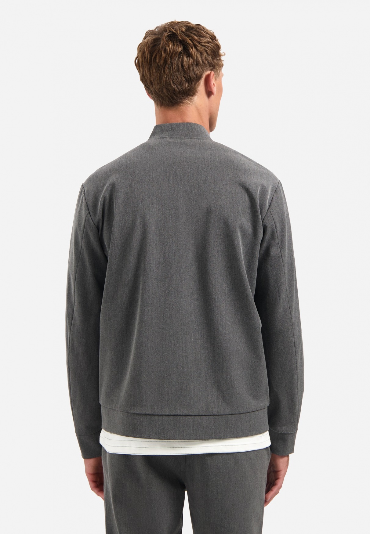 NO EXCESS Bomberjacke "No Excess Leichte melierte Strickjacke" günstig online kaufen