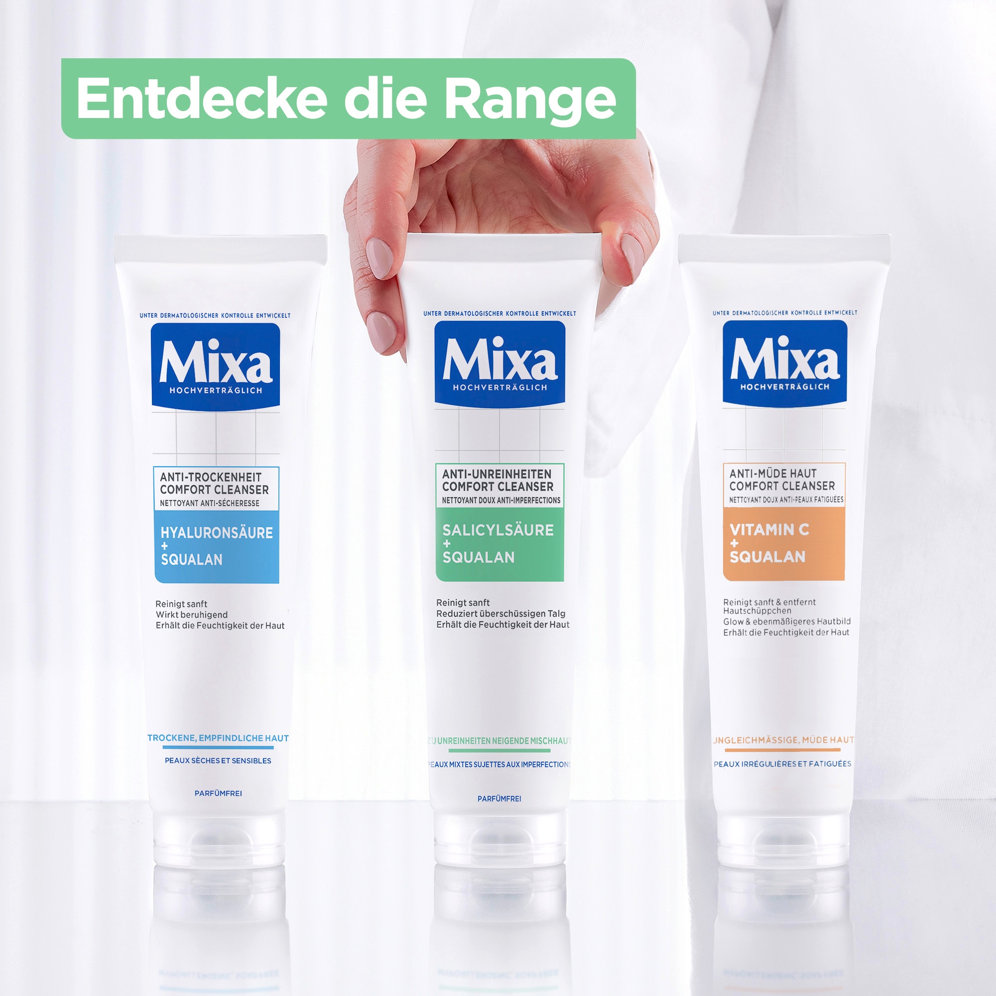 Mixa Pflegestift »Mixa Anti-Unreinheiten Comfort Cleanser«, mit hoher Wirksamkeit