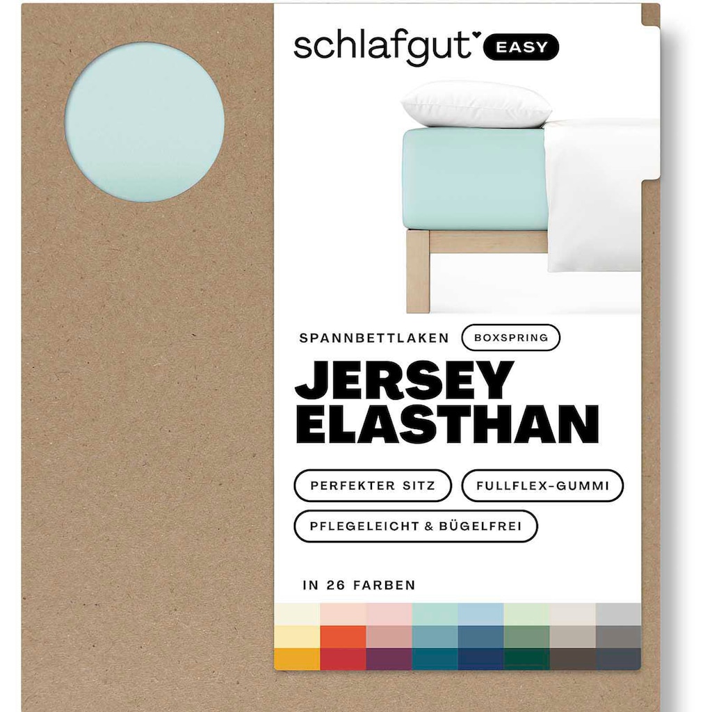 Schlafgut Spannbettlaken »EASY Jersey Elasthan Boxspring«