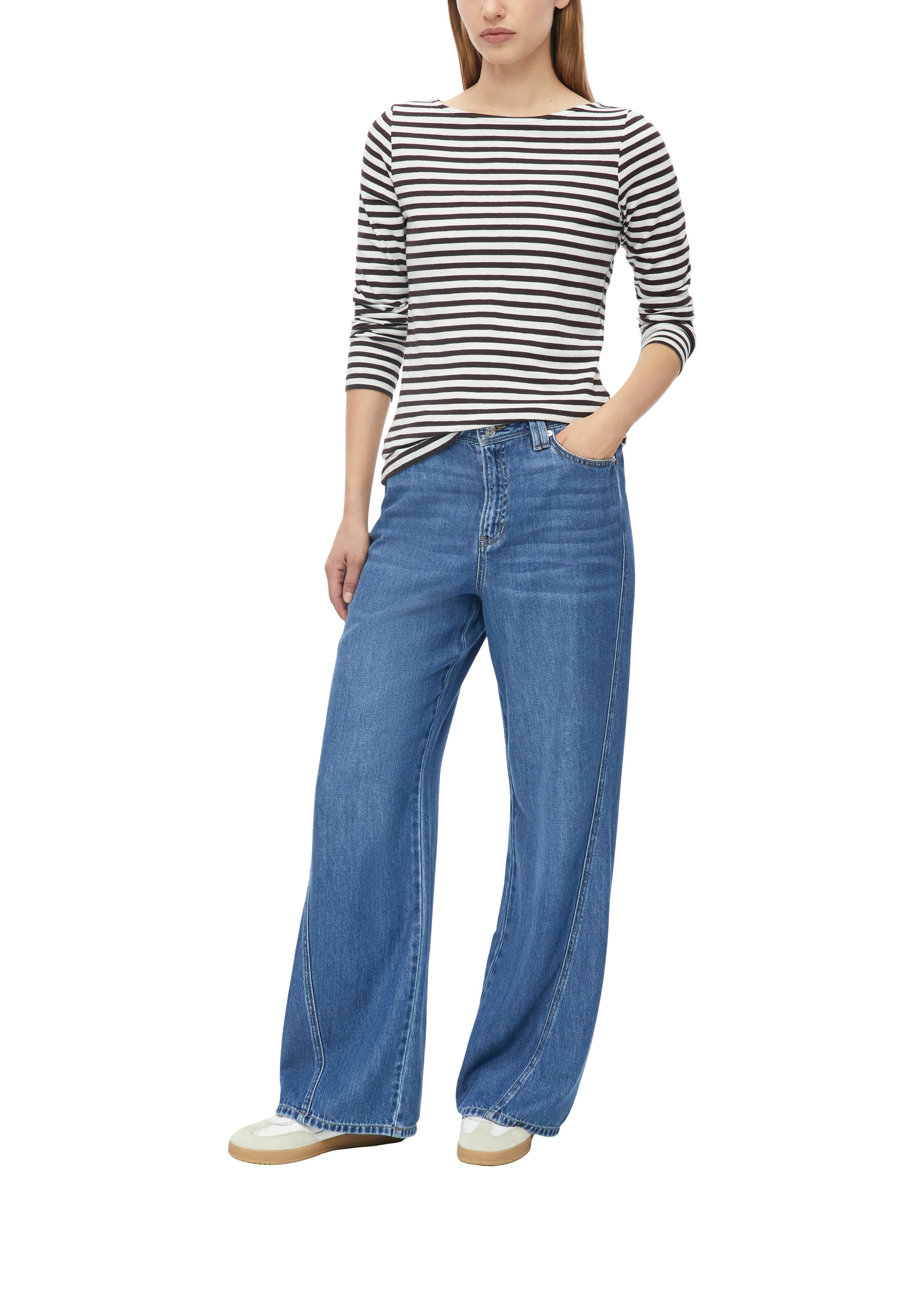 s.Oliver Langarmshirt im Streifen-Muster