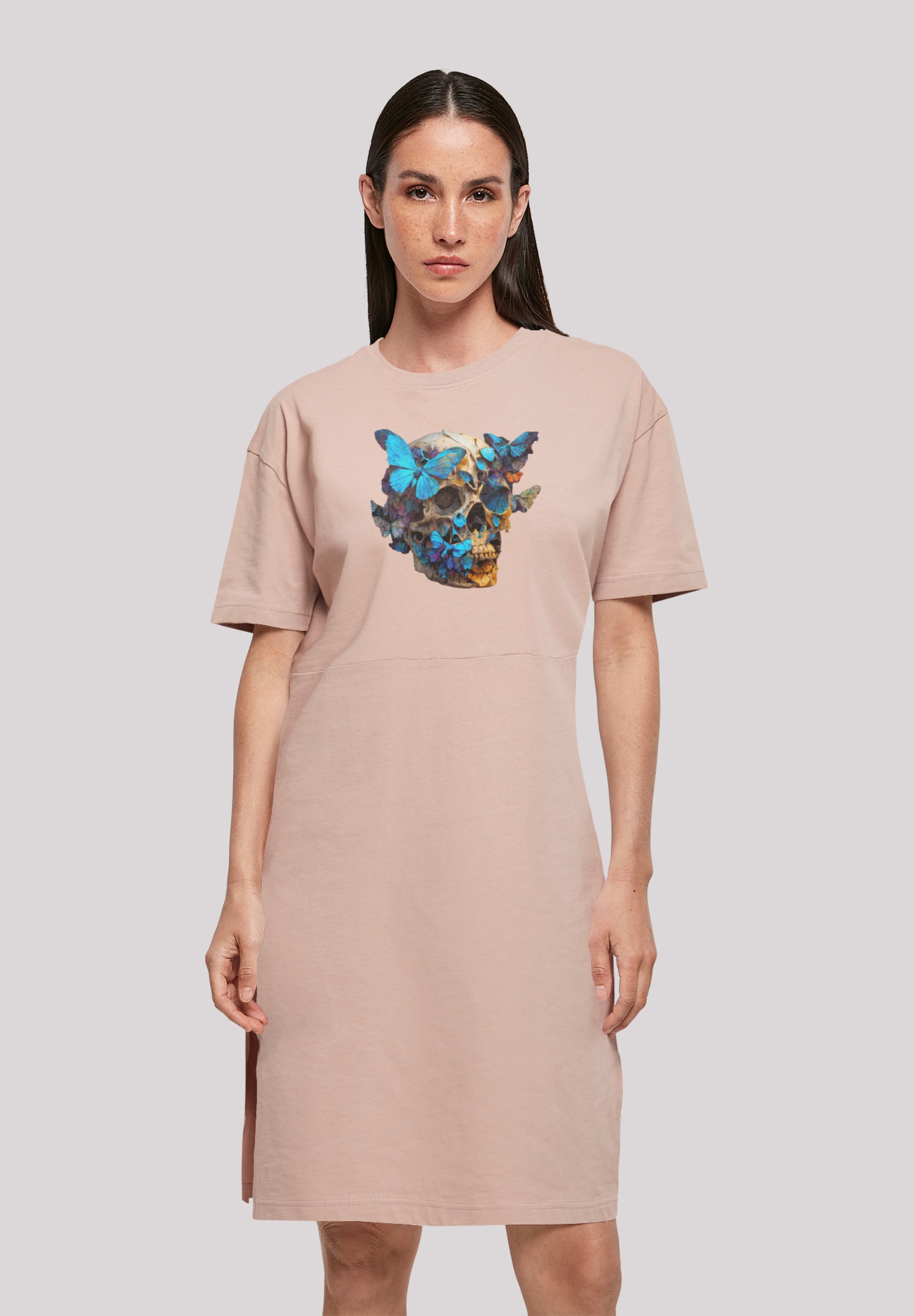 F4NT4STIC Shirtkleid "Skull" Ohne Taschen Print günstig online kaufen