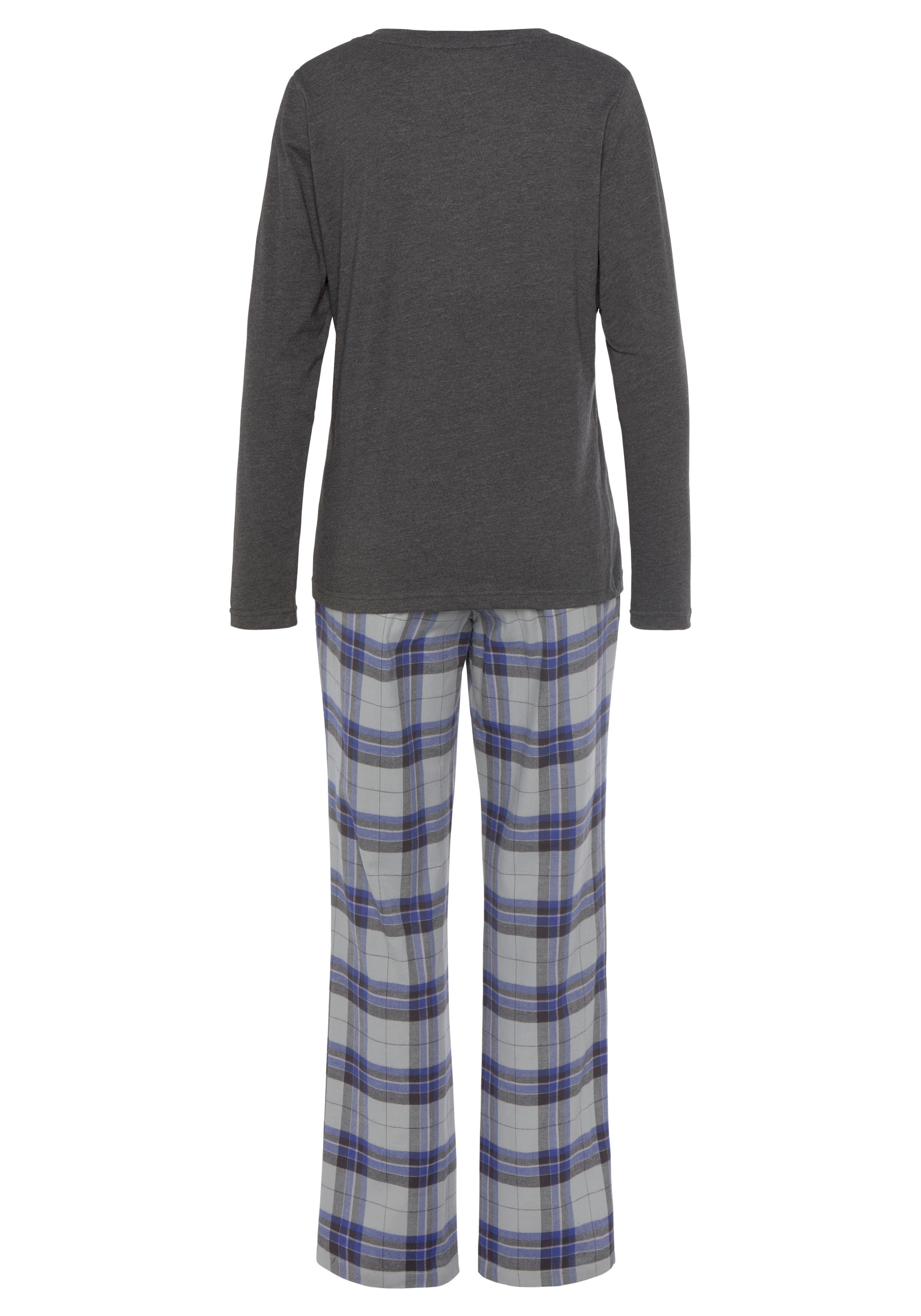 Vivance Dreams Pyjama, (2 tlg.), aus kuschelig weichem Flanell