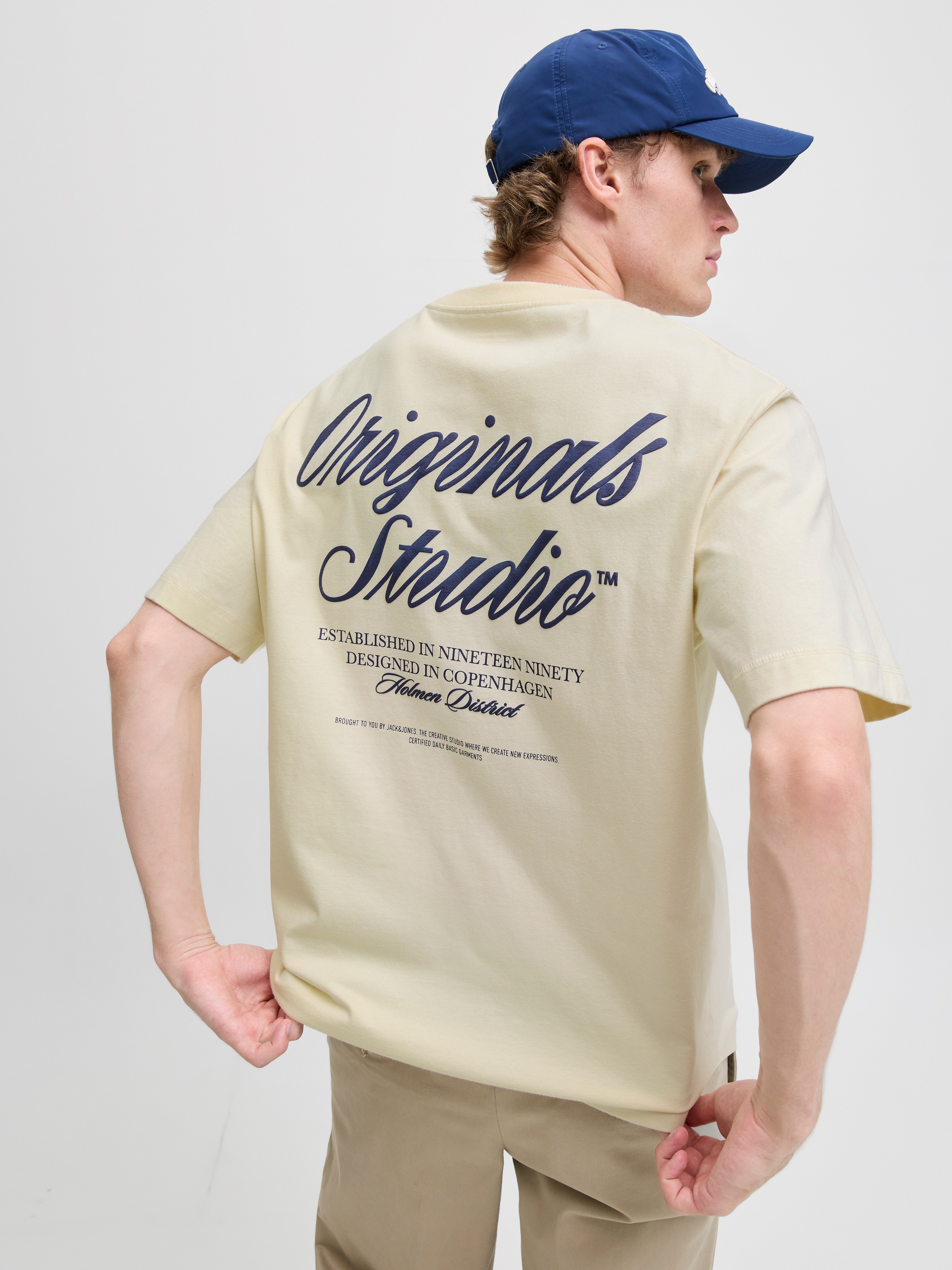 Jack & Jones Kurzarmshirt "JORNORREBRO TYPO TEE SS CREW NECK NOOS" Baumwoll günstig online kaufen