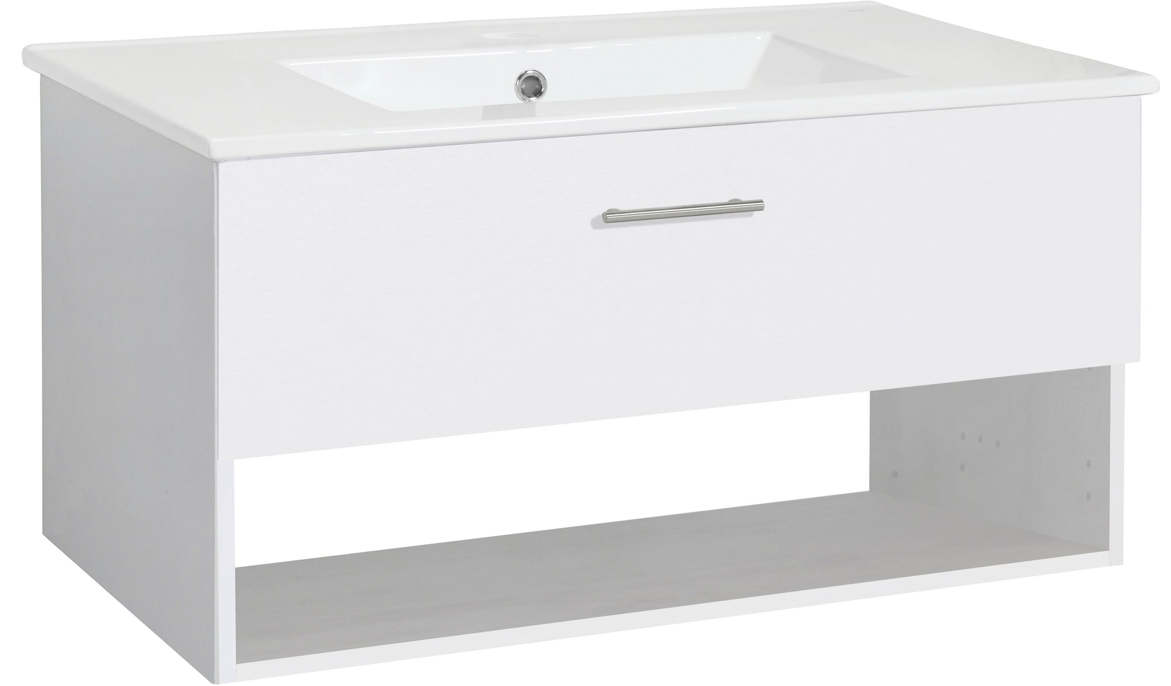 welltime Waschtisch "Trento Light mit Keramik-Auflagebecken", 1 Auzug und 1 günstig online kaufen
