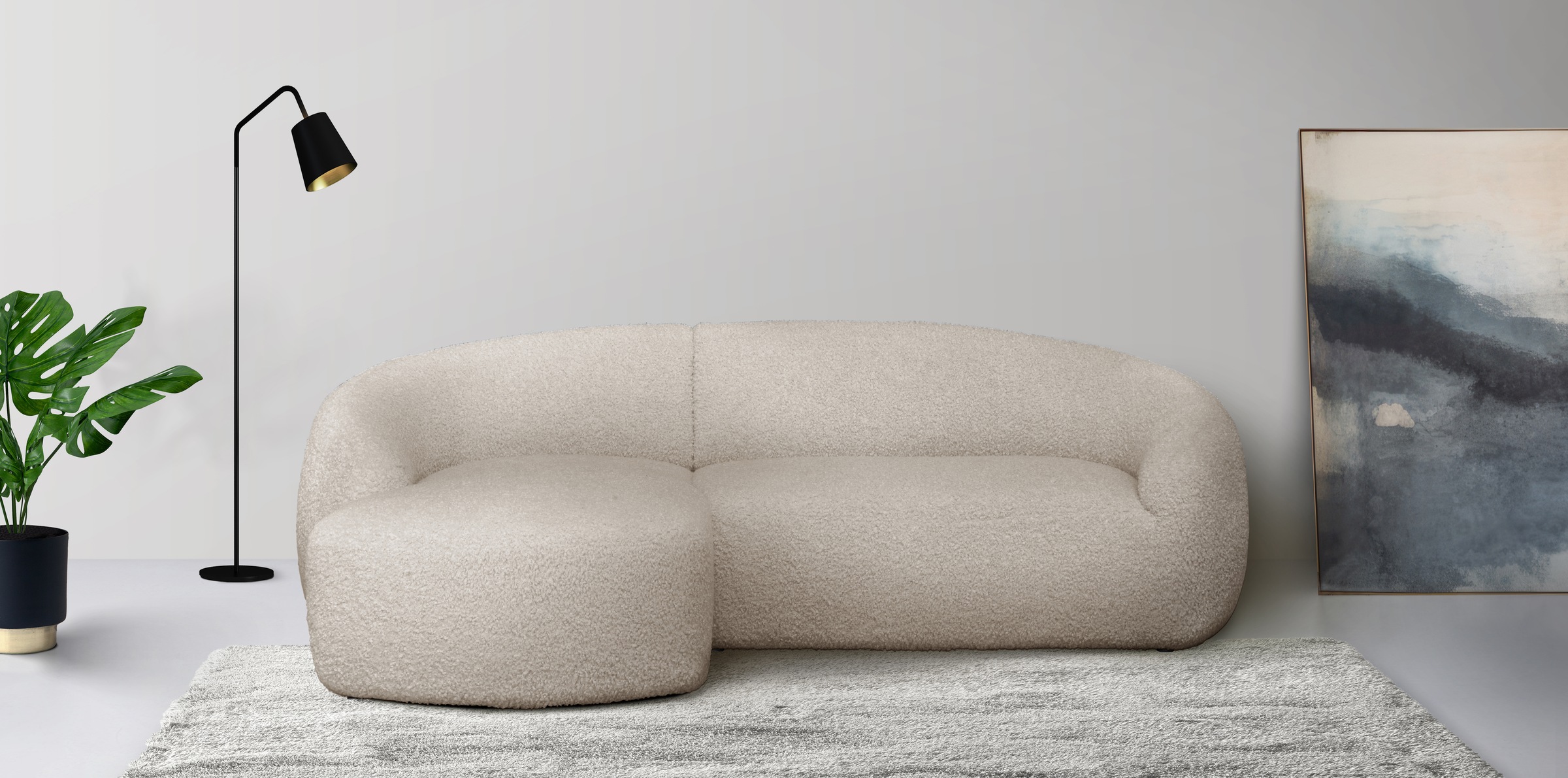 LeGer Home by Lena Gercke Ecksofa "L-Form, Designersofa, organische Form, M günstig online kaufen