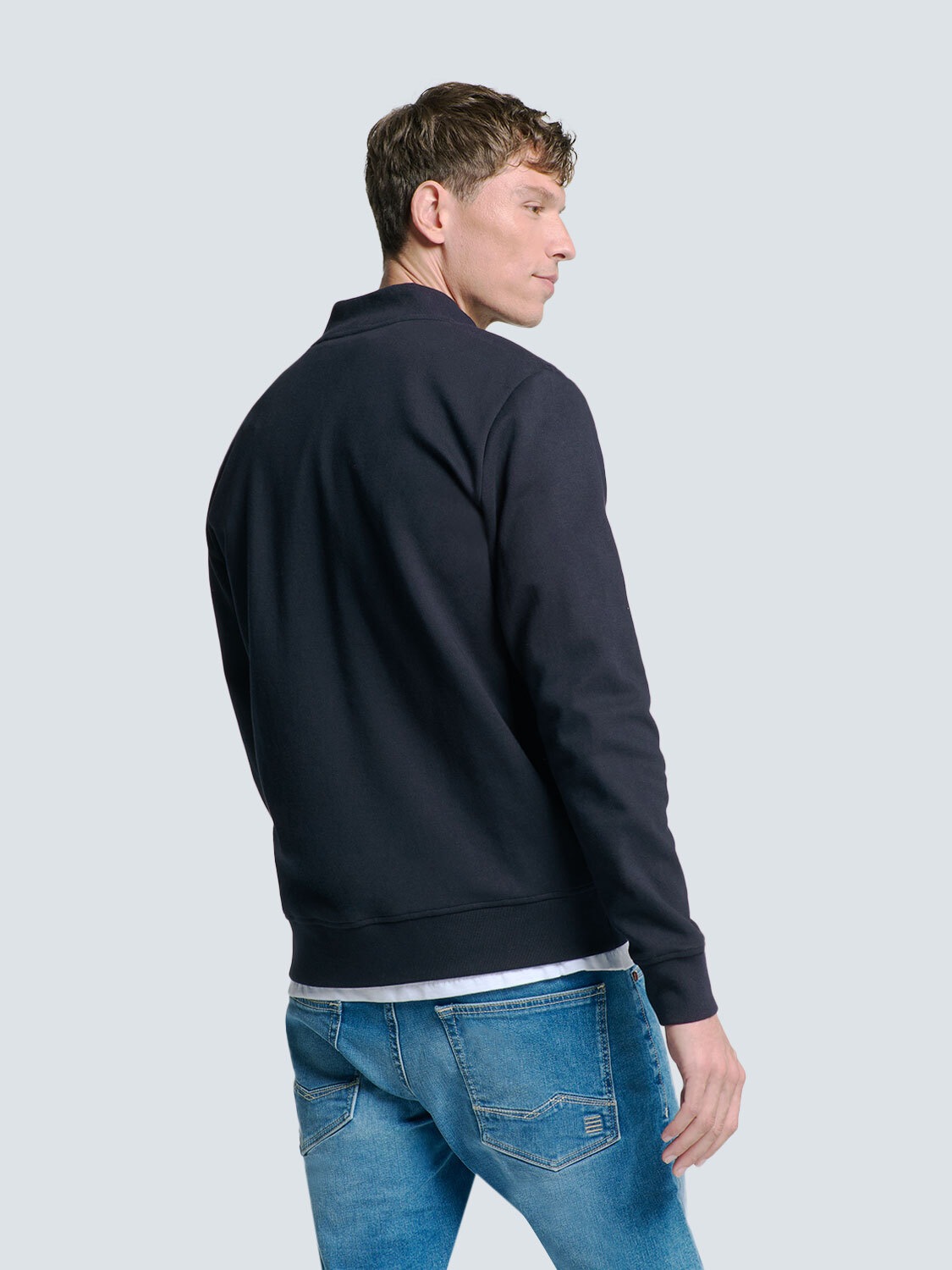 NO EXCESS Sweater »No Excess Sweatshirt mit Vollreißverschluss«