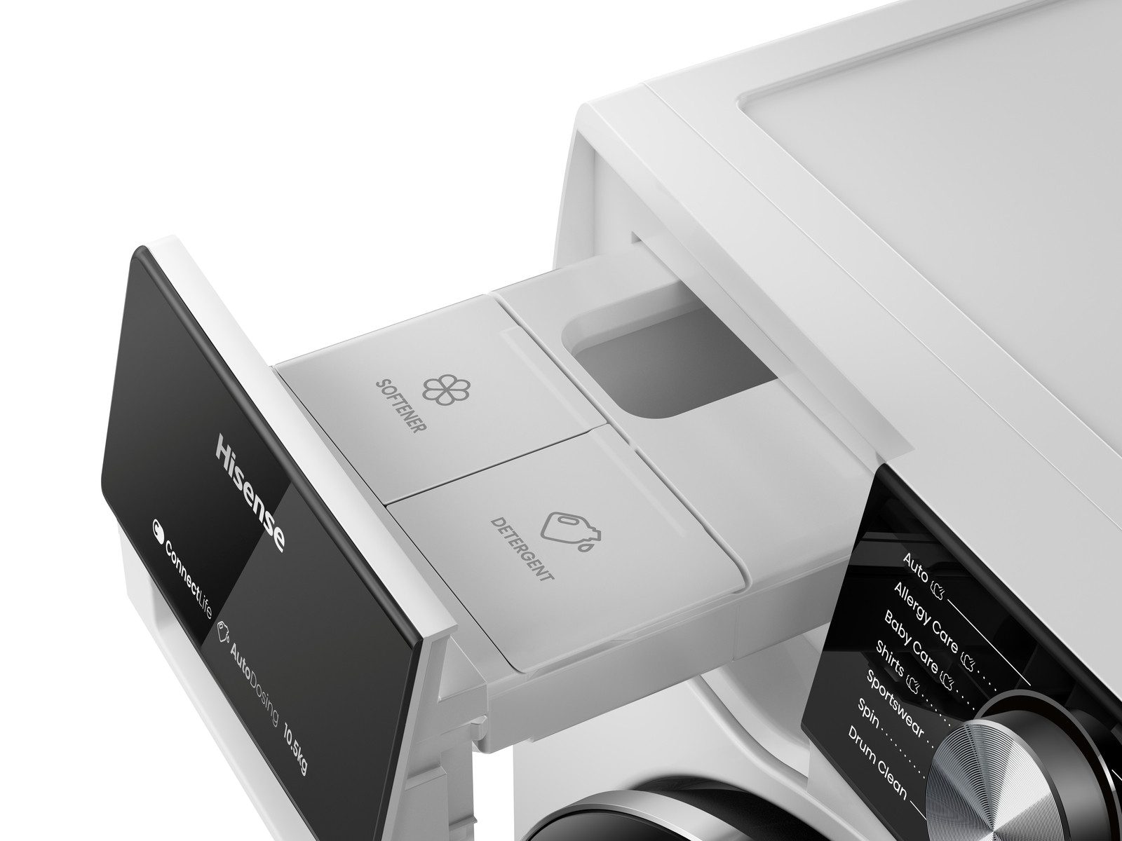 Hisense »WF5S1045BW« 10,5 kg 1400 U/min AutoDosing