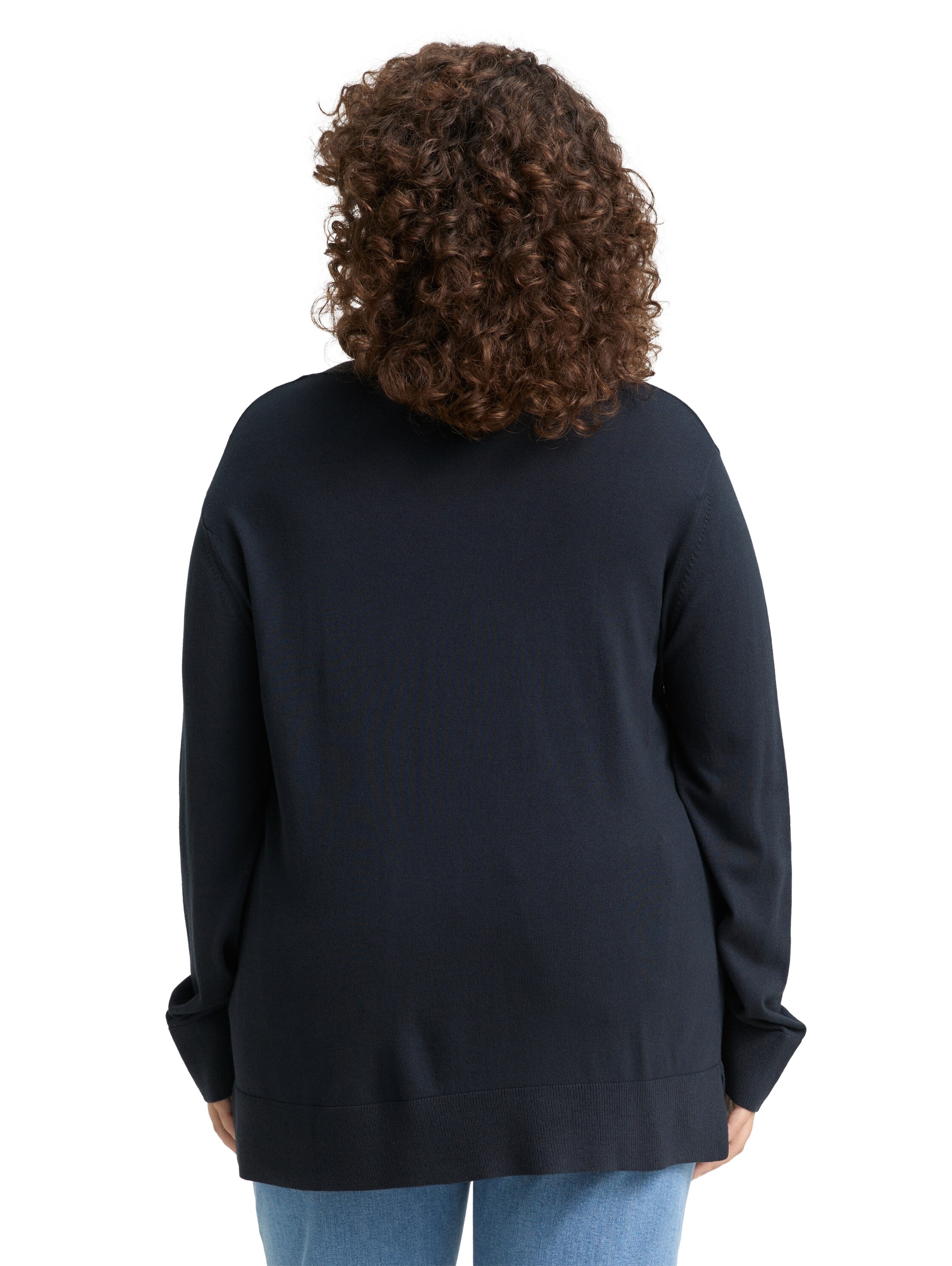 TOM TAILOR PLUS Strickpullover, mit Ziernaht