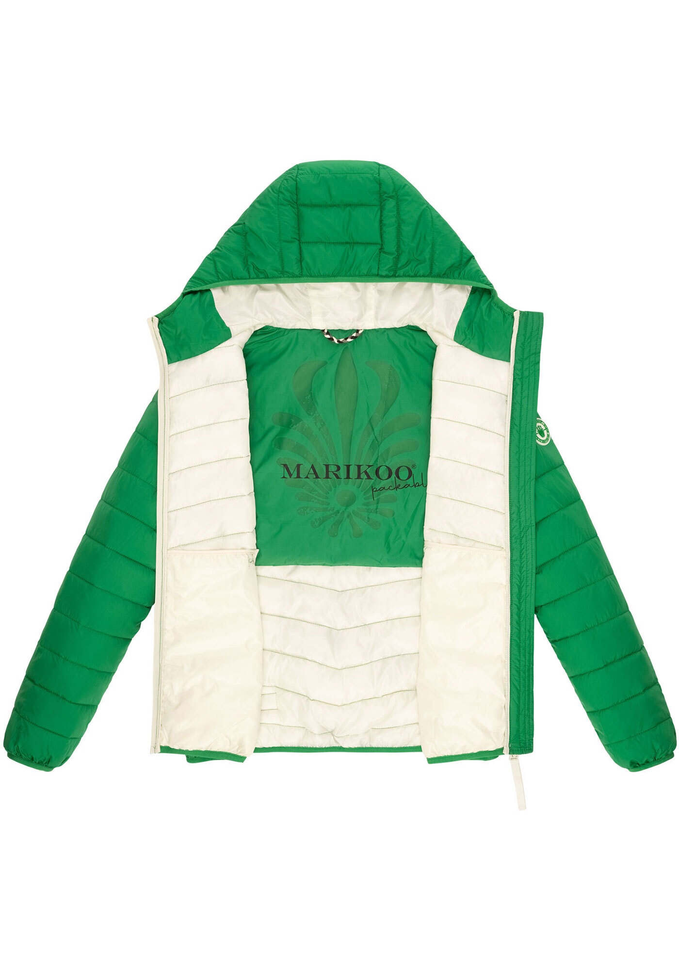 Marikoo Winterjacke »Pack mich ein«, Mit Kapuze und Beutel zum Verstauen der Jacke