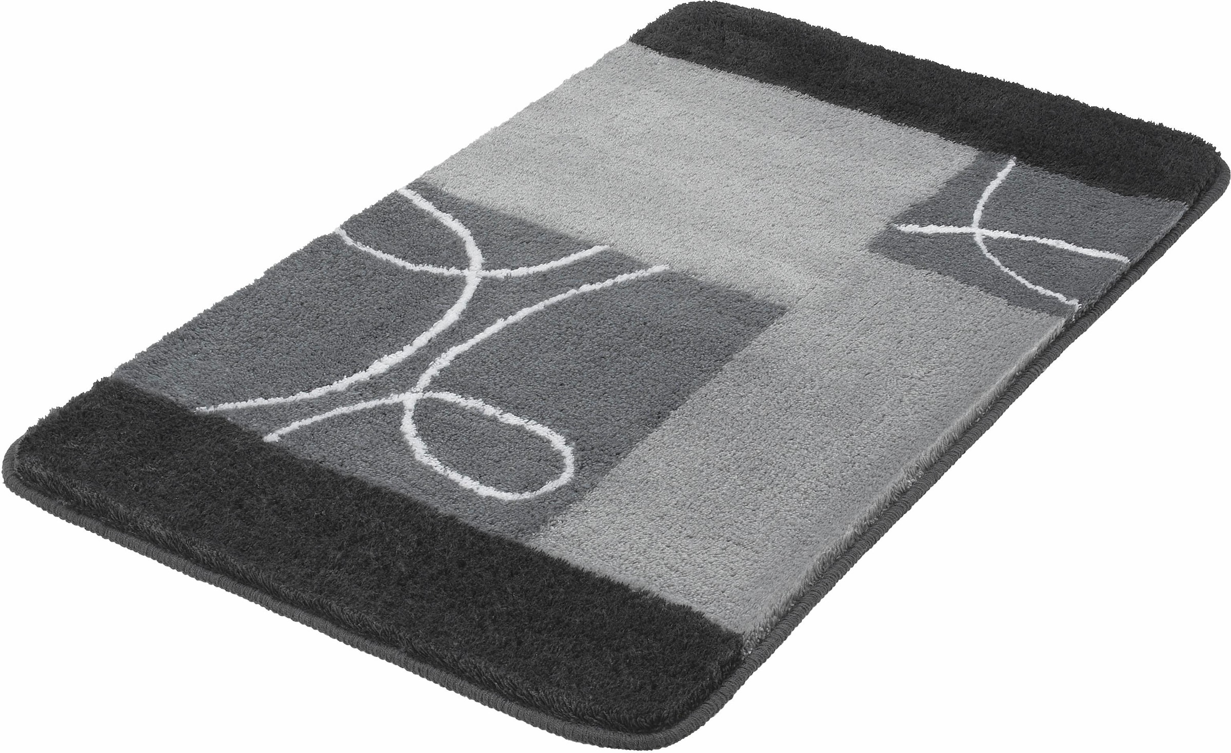 MEUSCH Badematte "Curly" Höhe 20 mm rutschhemmend beschichtet fußbodenheizu günstig online kaufen