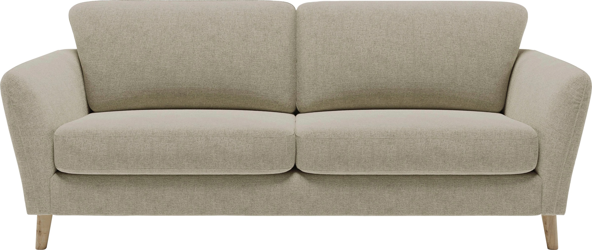 Home affaire 3-Sitzer »MARSEILLE Sofa 206 cm«, mit Massivholzbeinen aus Eiche, verschiedene Bezüge und Farbvarianten