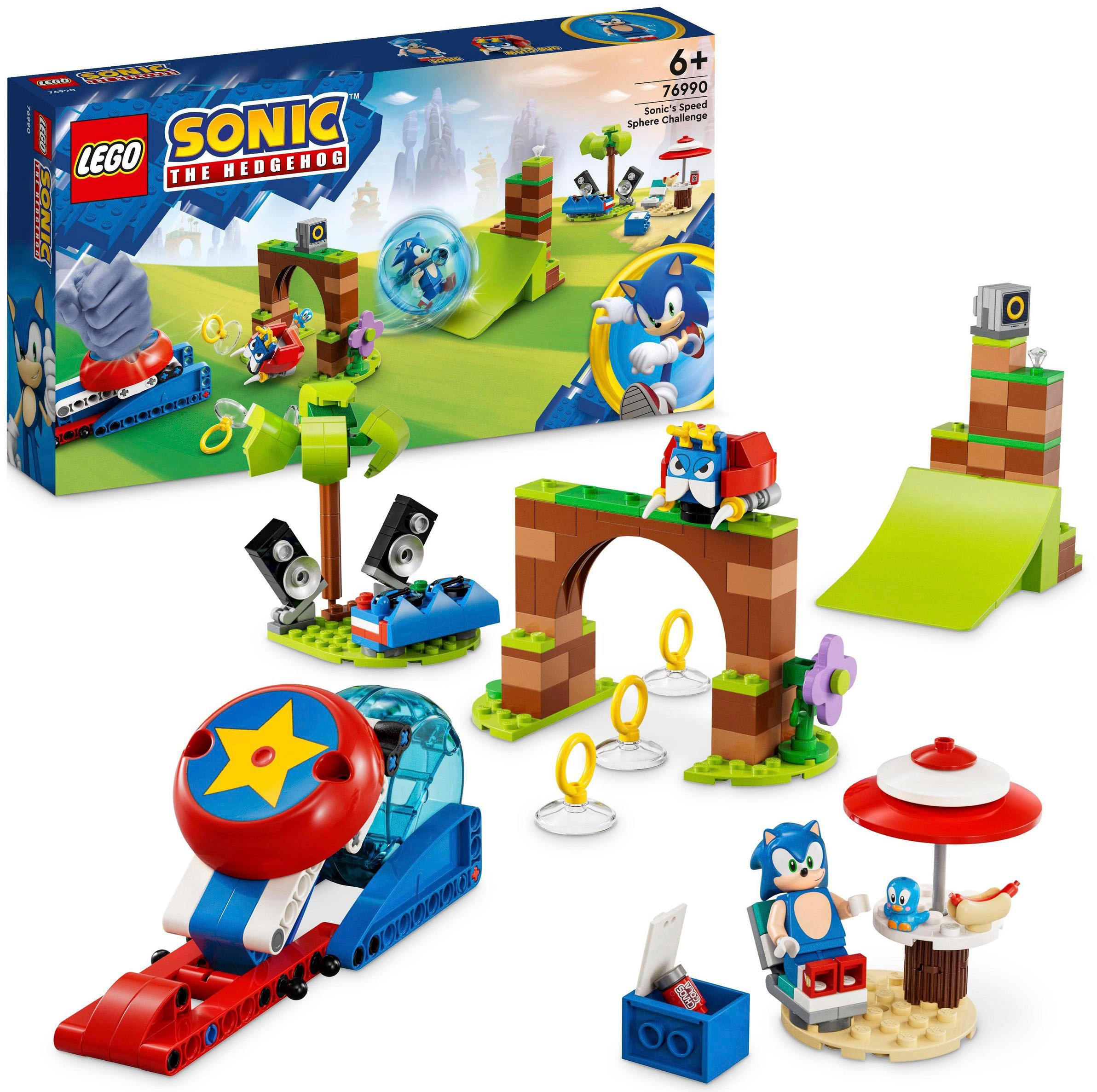 Konstruktionsspielsteine »Sonics Kugel-Challenge (76990), LEGO® Sonic«, (292 St.),...