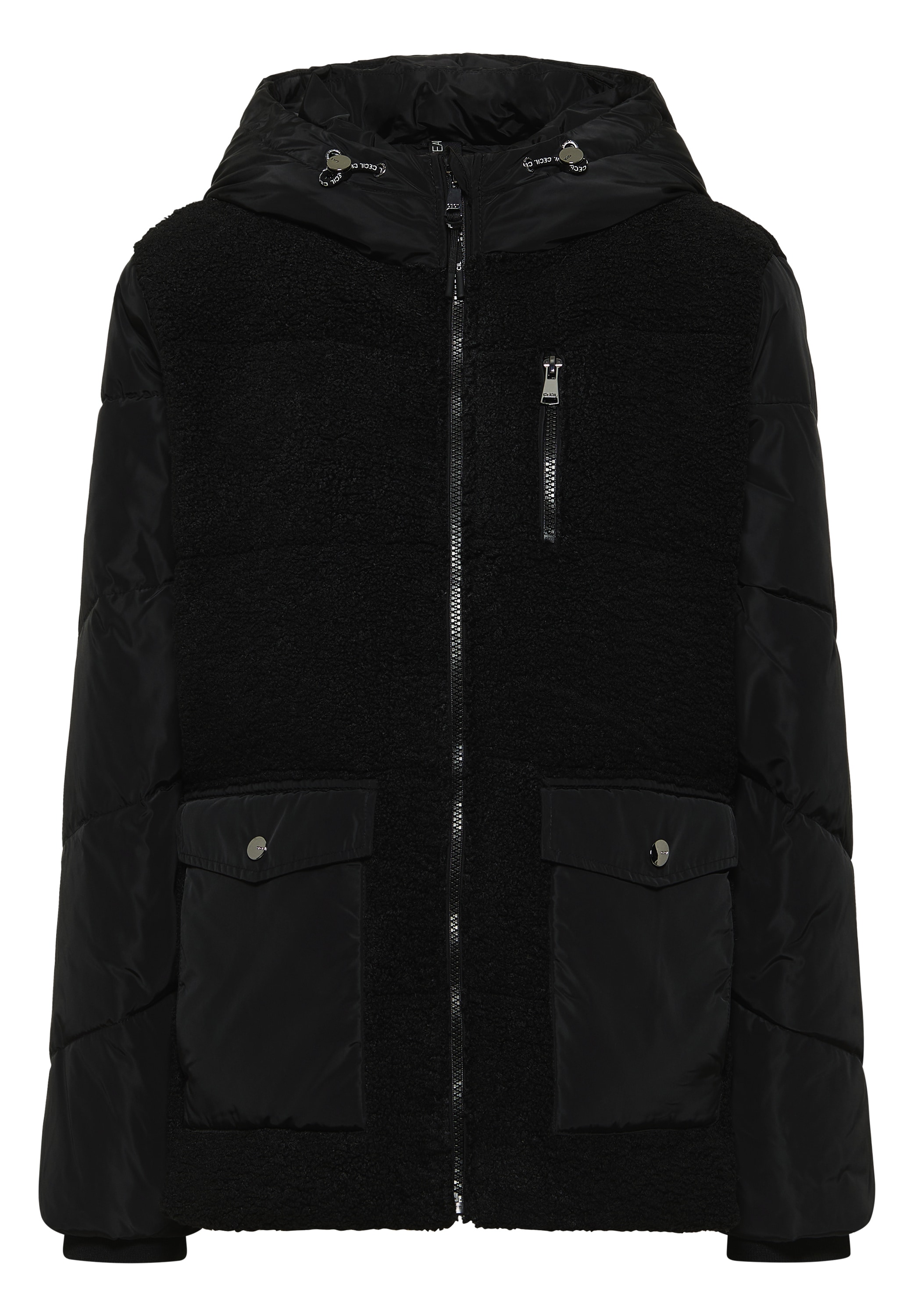 Cecil Fellimitatjacke, mit Kapuze, mit Kapuze