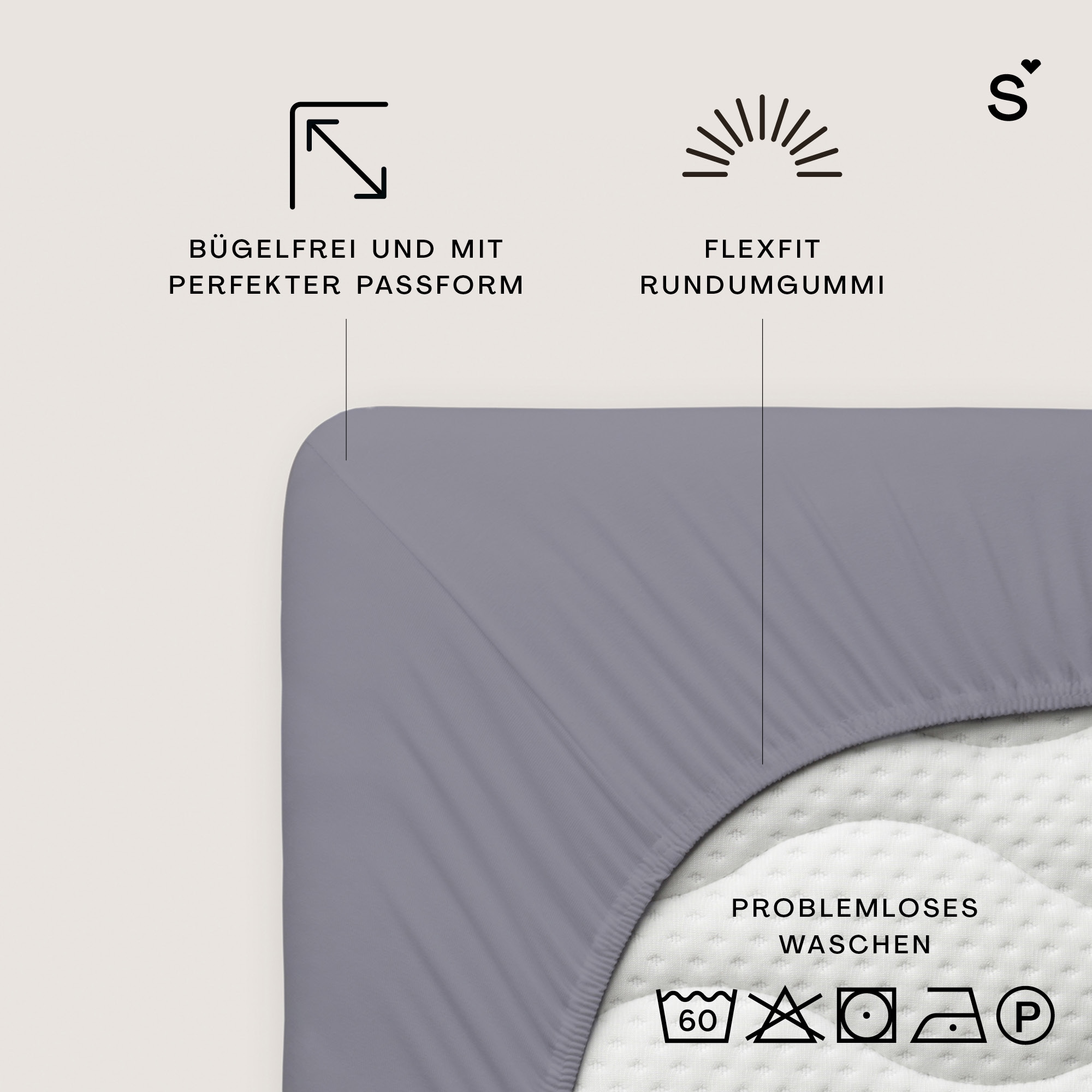 Schlafgut Spannbettlaken »Basic Cotton Spannbettlaken« Preiseinstiegsmodell