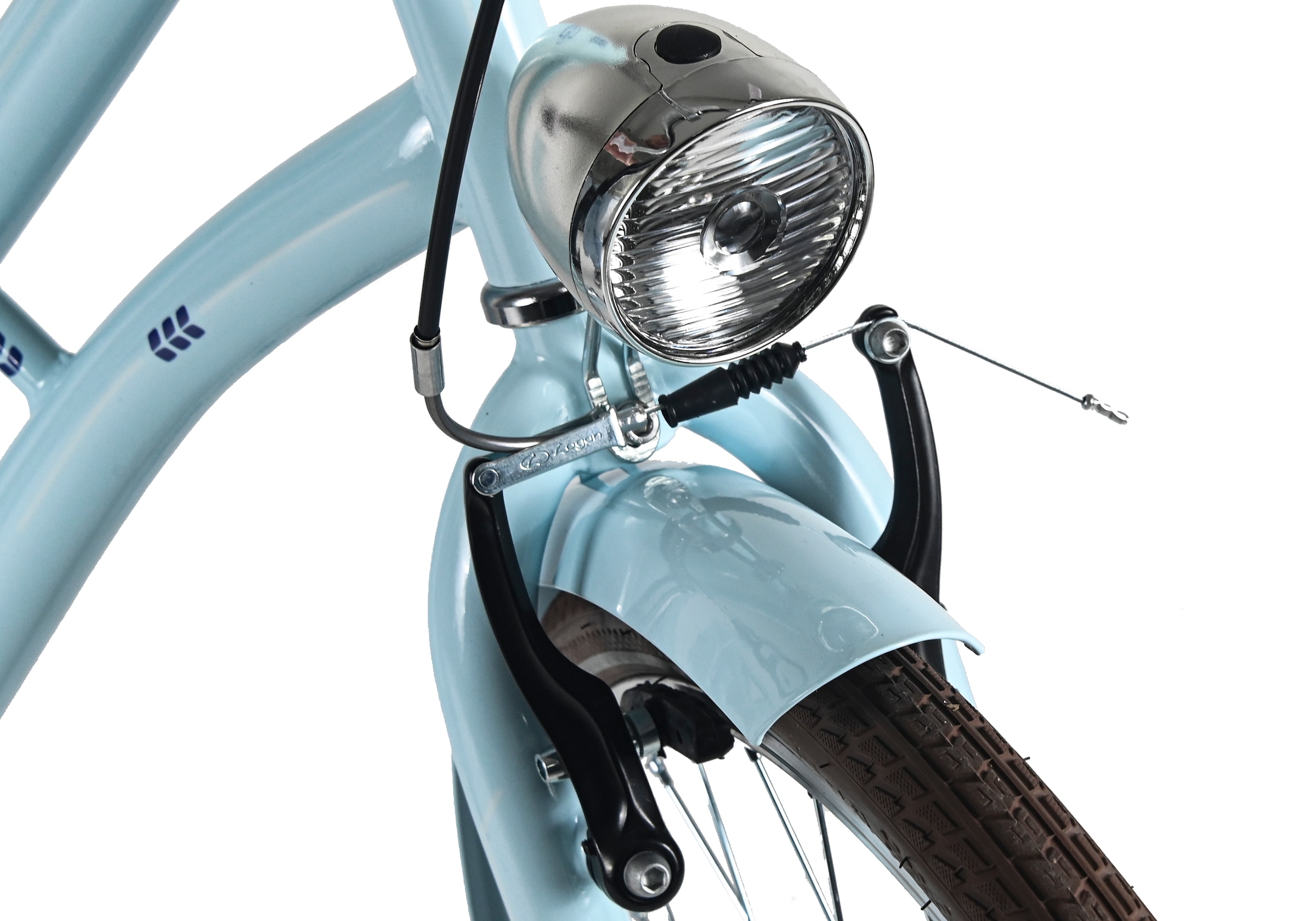 Dacapo Cityrad »Damenrad 28'' Classic Premium Blau 1 Gang RH 53 cm mit Korb« 1 Gang ohne Schaltung