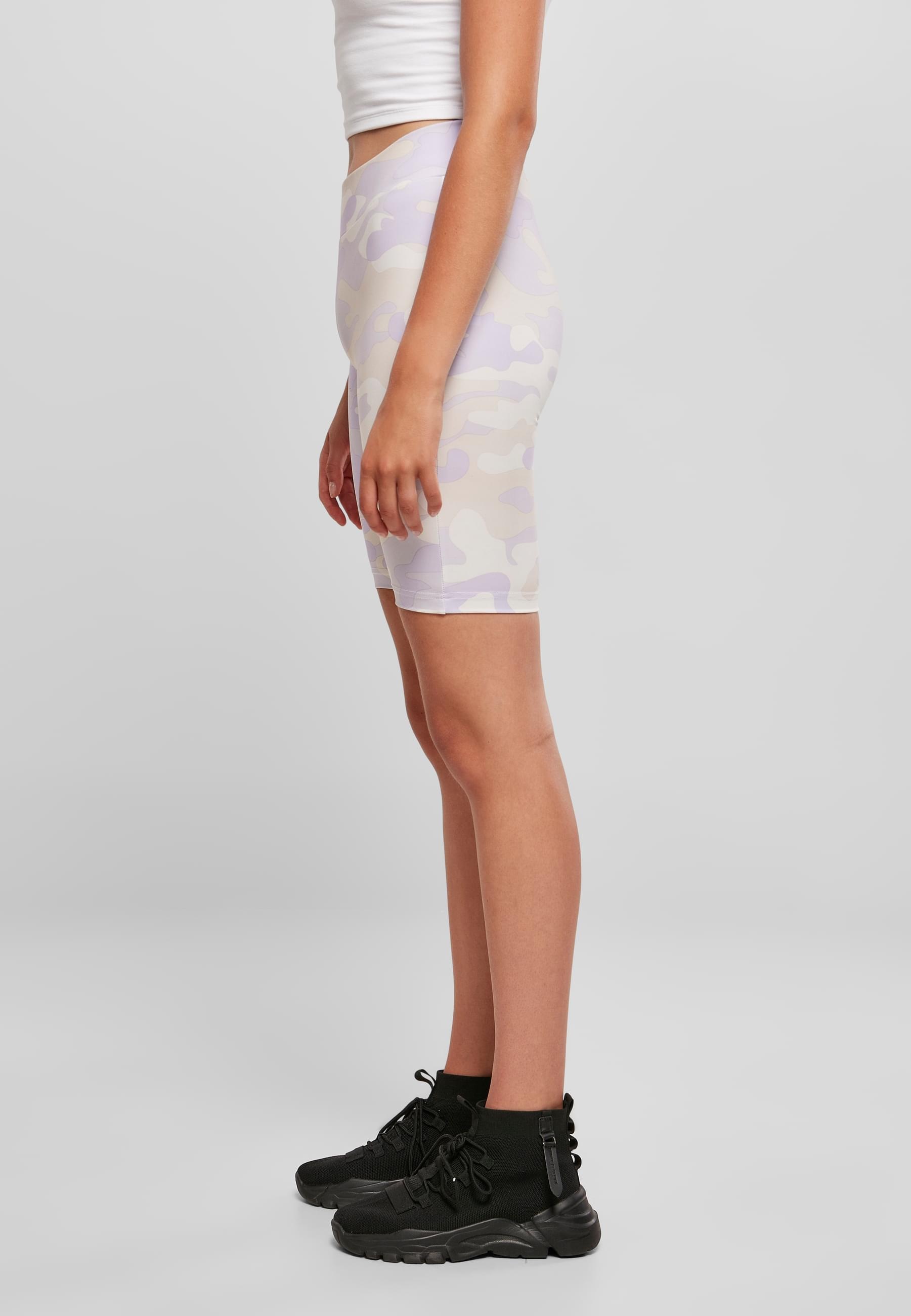 URBAN CLASSICS Stoffhose »Urban Classics Damen Ladies High Waist Camo Tech Cycle Shorts«, (1 tlg.)