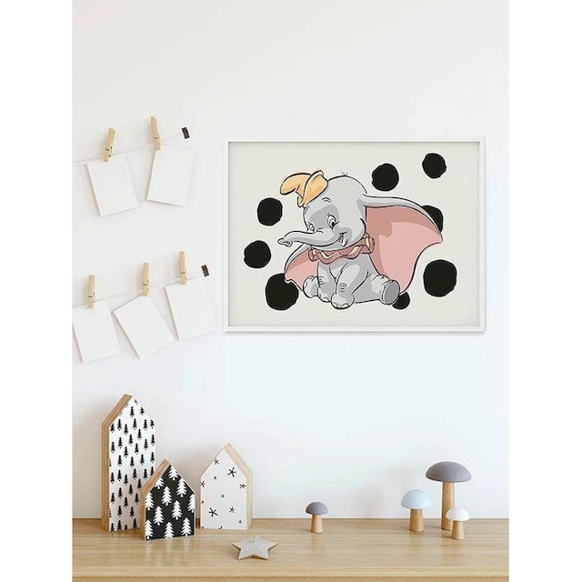 Komar Poster »Dumbo Dots Landscape«, Disney, (1 St.), Kinderzimmer,  Schlafzimmer, Wohnzimmer | BAUR