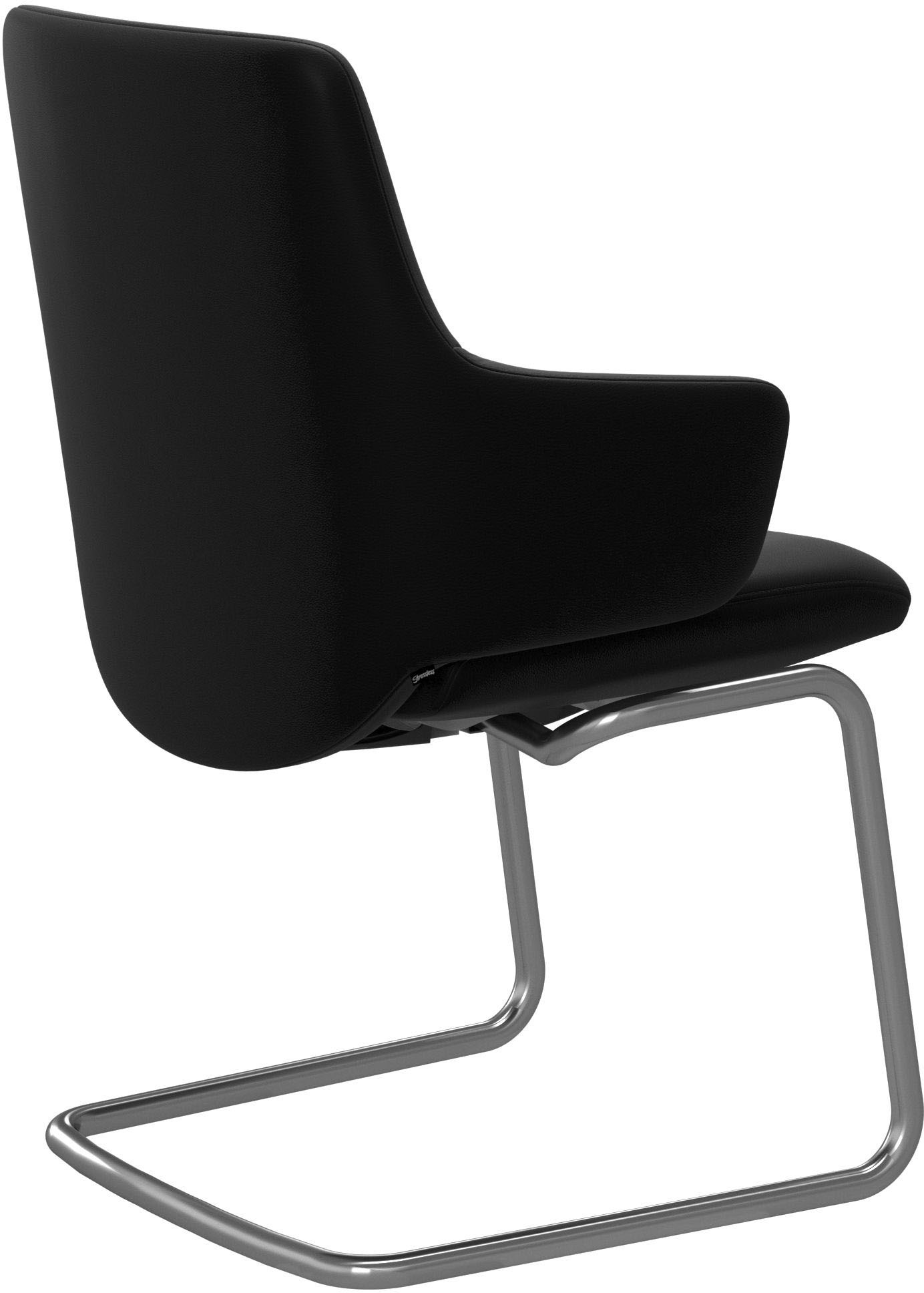 Stressless® Polsterstuhl »Laurel«, Leder BATICK, Low Back mit Armlehne, Größe L, mit Beinen aus Stahl in Chrom matt