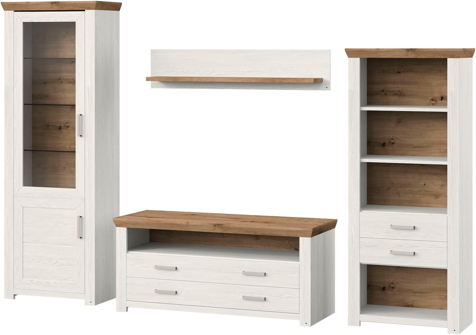 set one by Musterring Wohnwand "York" 4 Stk. tlg. günstig online kaufen