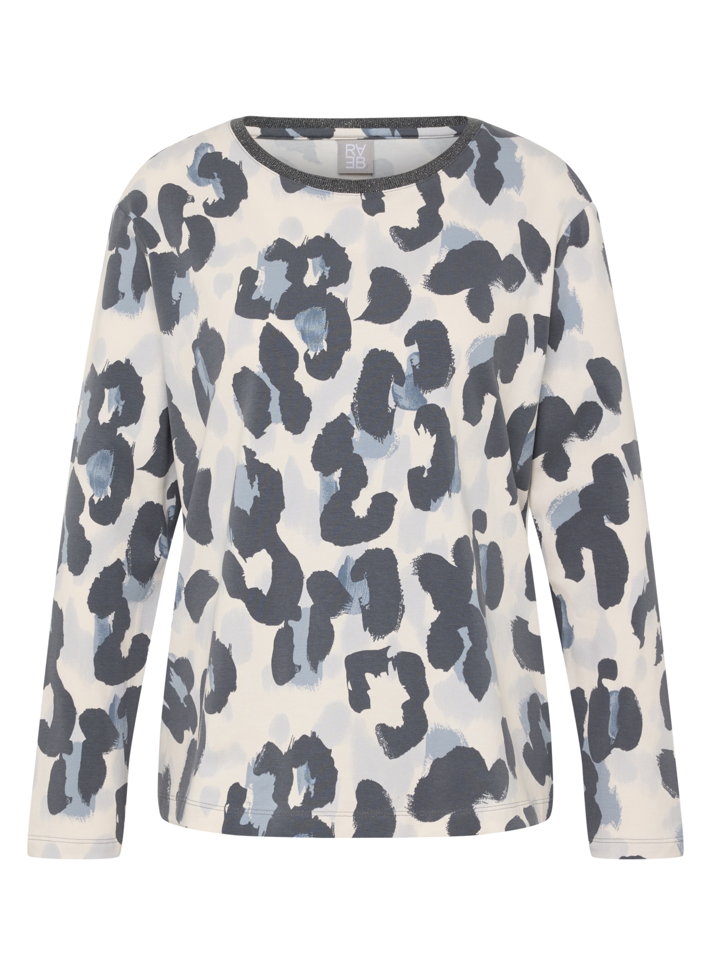 Rabe Langarmshirt mit Allover-Print günstig online kaufen