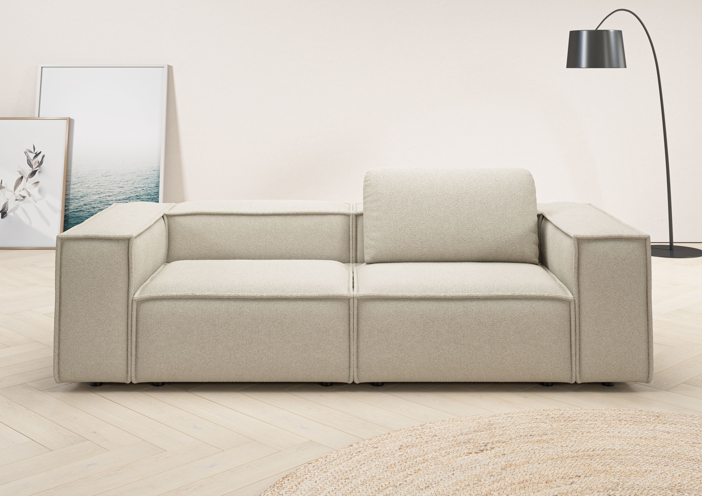 Home affaire 2-Sitzer "Watertown, modernes Sofa 246 cm breit, auch in Feinc günstig online kaufen