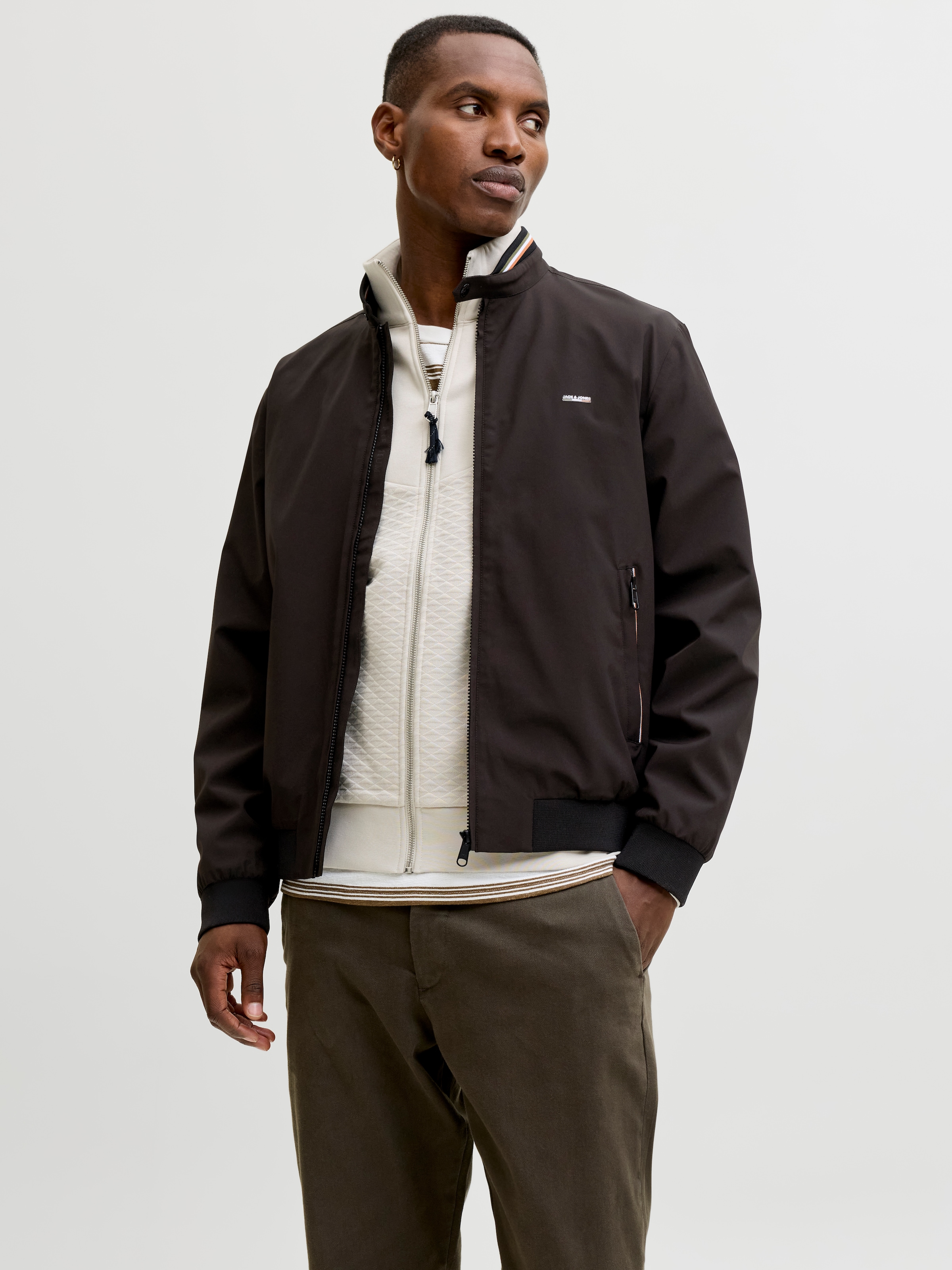 Jack & Jones Bomberjacke "JPRBLUBRAD BOMBER JACKET SN" Materialmix, regular günstig online kaufen