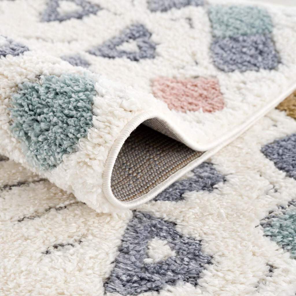 Carpet City Hochflor-Teppich »Focus Bordüre, rechteckig, 3D-Effekt BAUR weich, Boho-Teppich | besonders mit bunt, 3034«