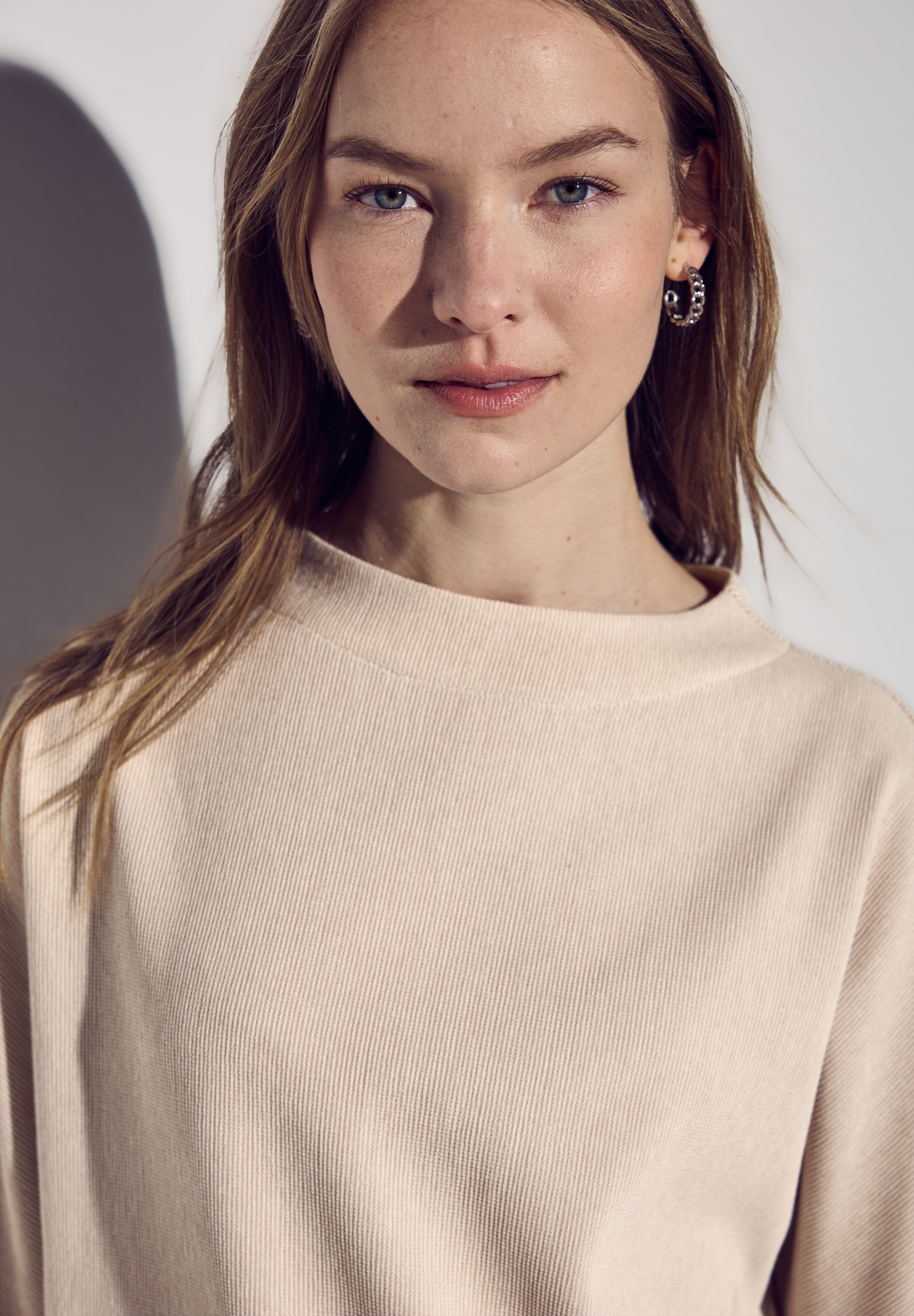 STREET ONE 3/4-Arm-Shirt, 3/4 Arm mit feiner Struktur