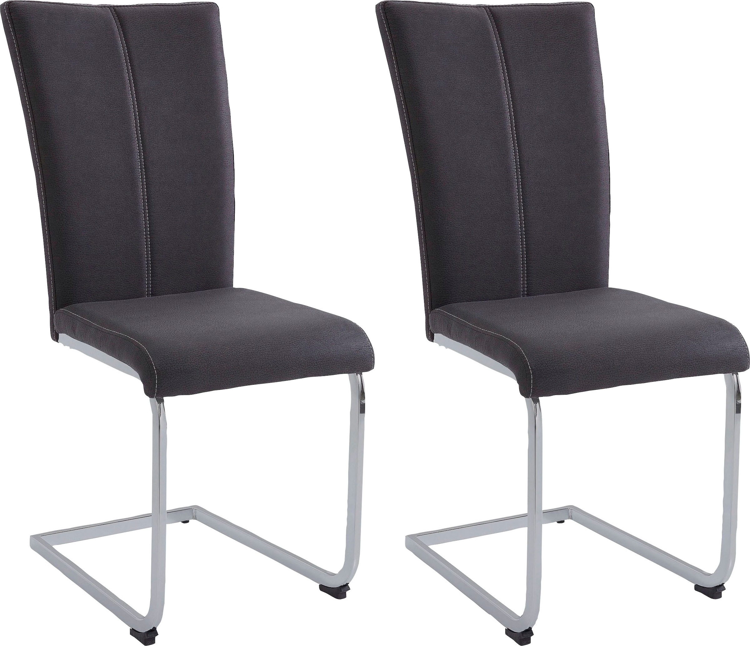 Home affaire Freischwinger "Nils" (Set) 2 Stk. Luxus-Microfaser Lederoptik günstig online kaufen