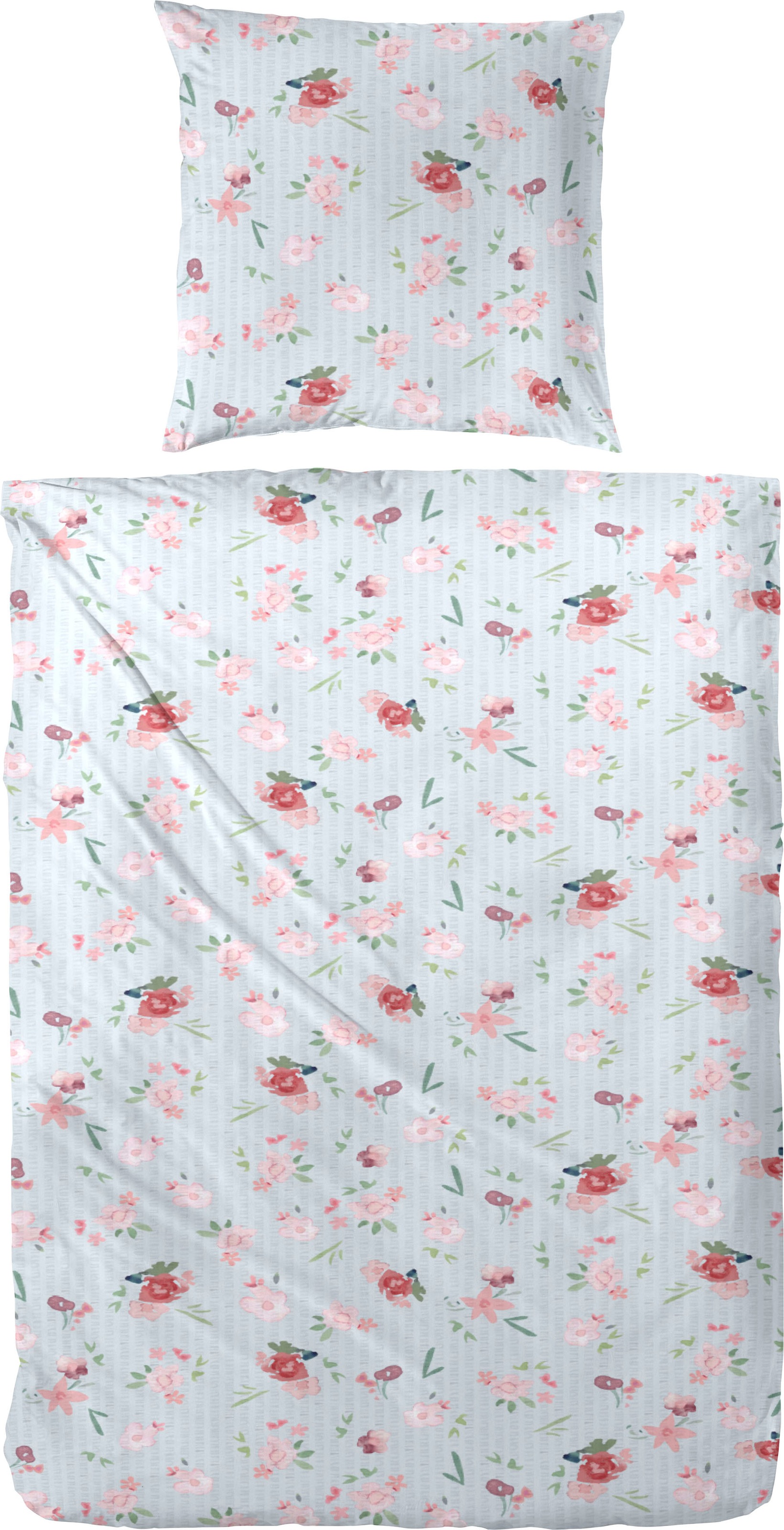 Primera Bettwäsche "English Romance" 2 Stk. mit zarten Blumen günstig online kaufen