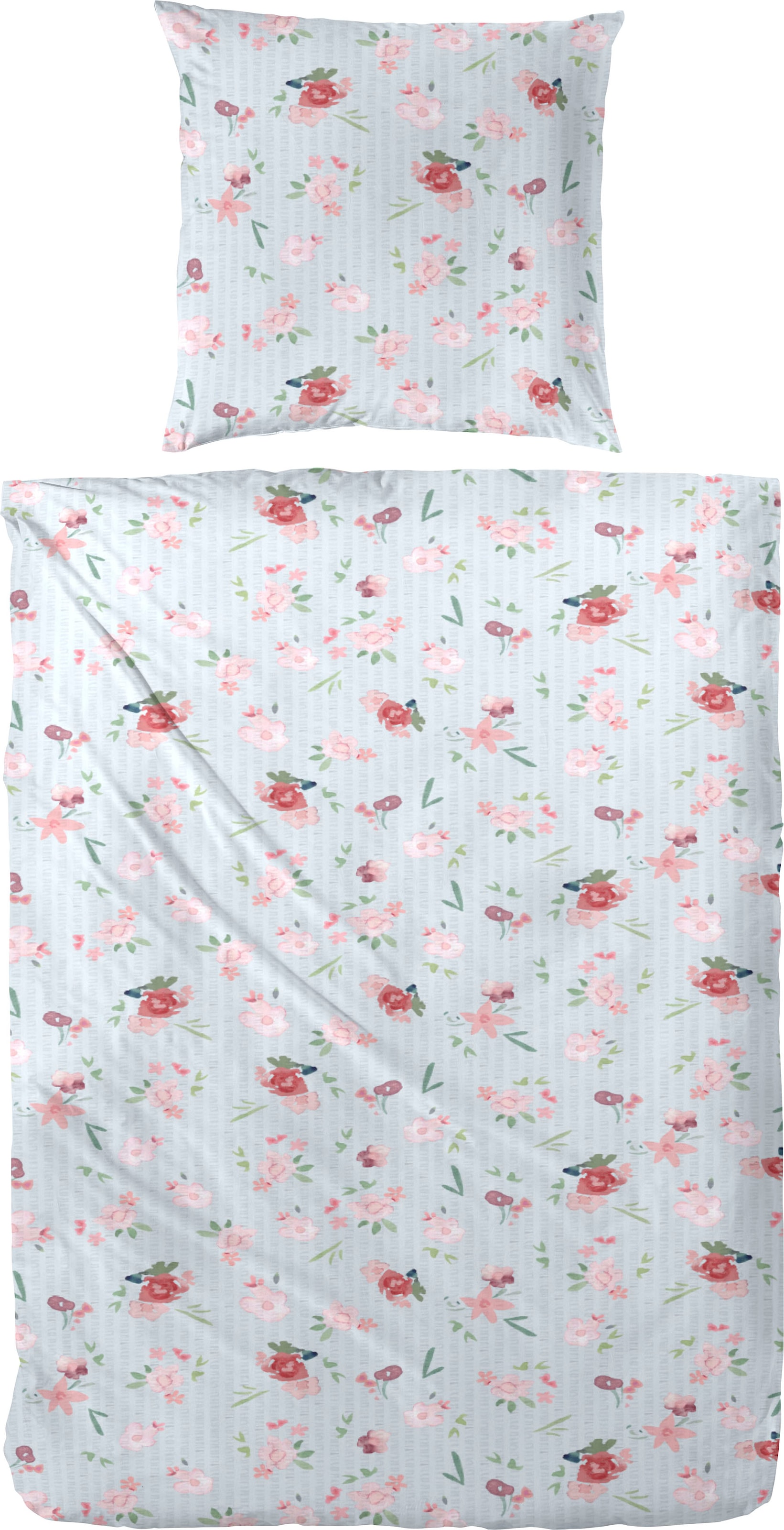 Primera Bettwäsche "English Romance" 2 Stk. tlg. mit zarten Blumen günstig online kaufen