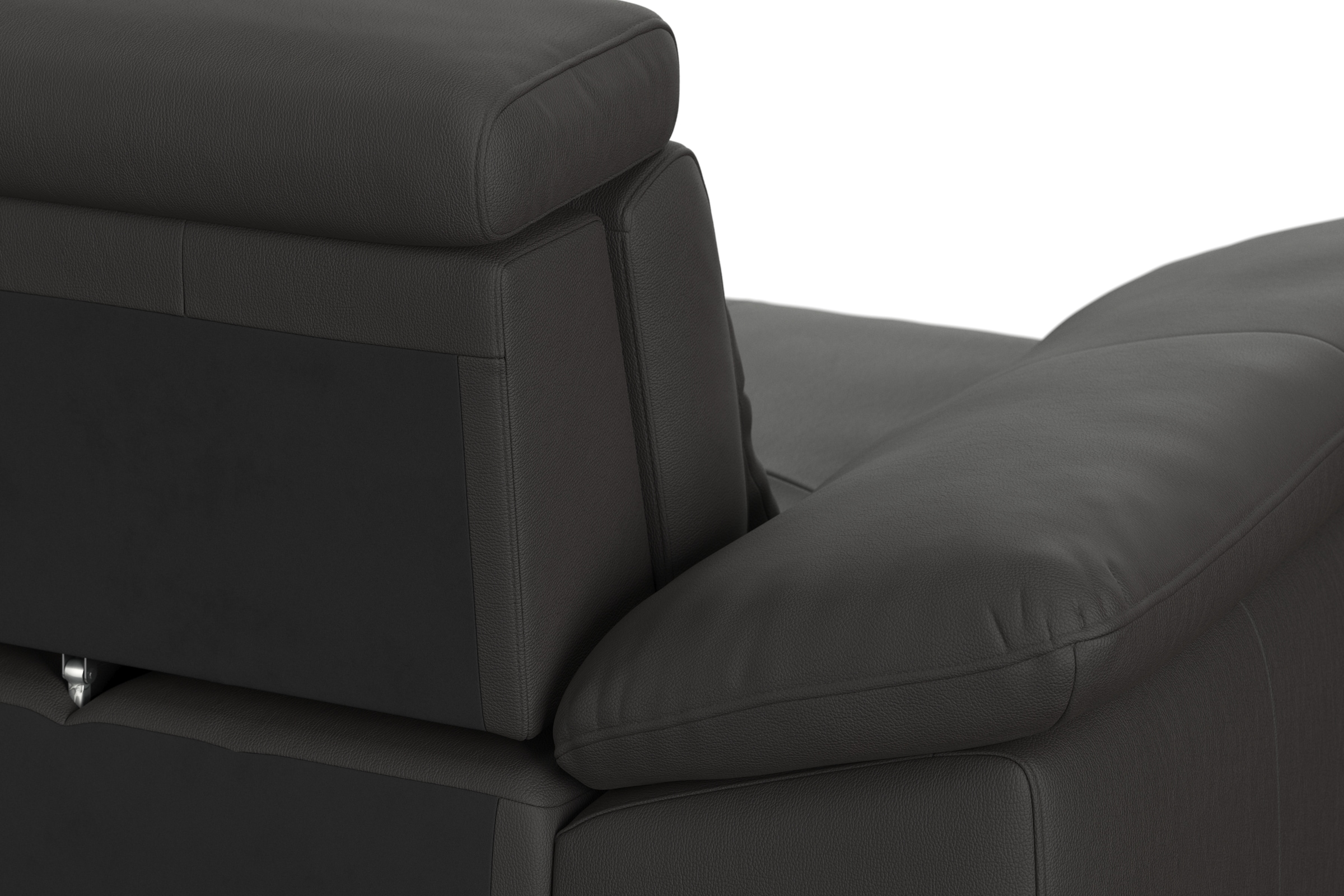 sit&more Ecksofa »Cabrio L-Form, B: 295 cm, mit Sitztiefen-, Arm- & Kopfteilverstellung« Leder, 2 Nierenkissen, Federkern, optional Schlaffunktion und Stauraum