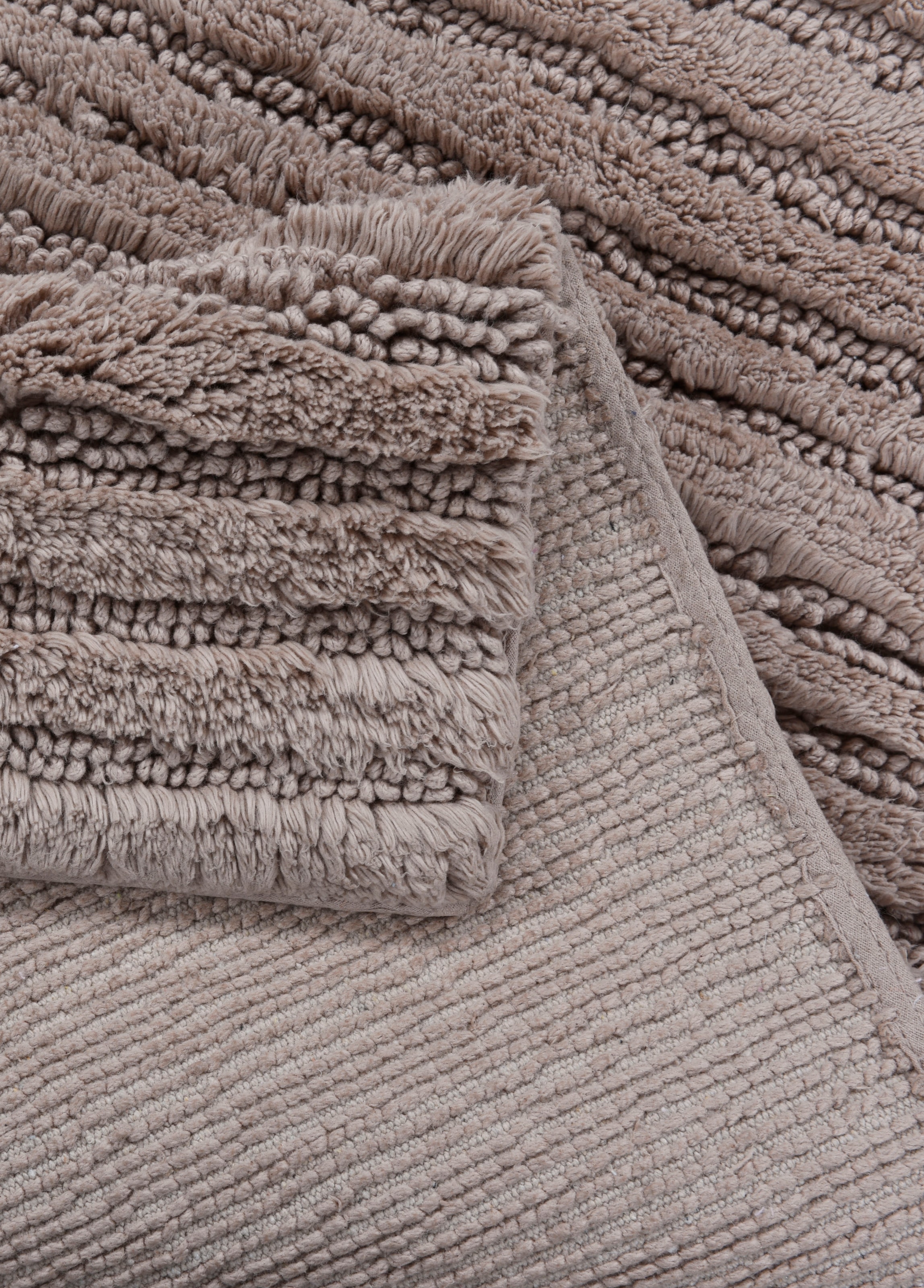 TOM TAILOR HOME Badematte »Cotton Stripes«, rutschhemmend beschichtet, fußbodenheizungsgeeignet-strapazierfähig, Uni Farben, gestreift, reine Baumwolle, Hoch-Tief Effekt
