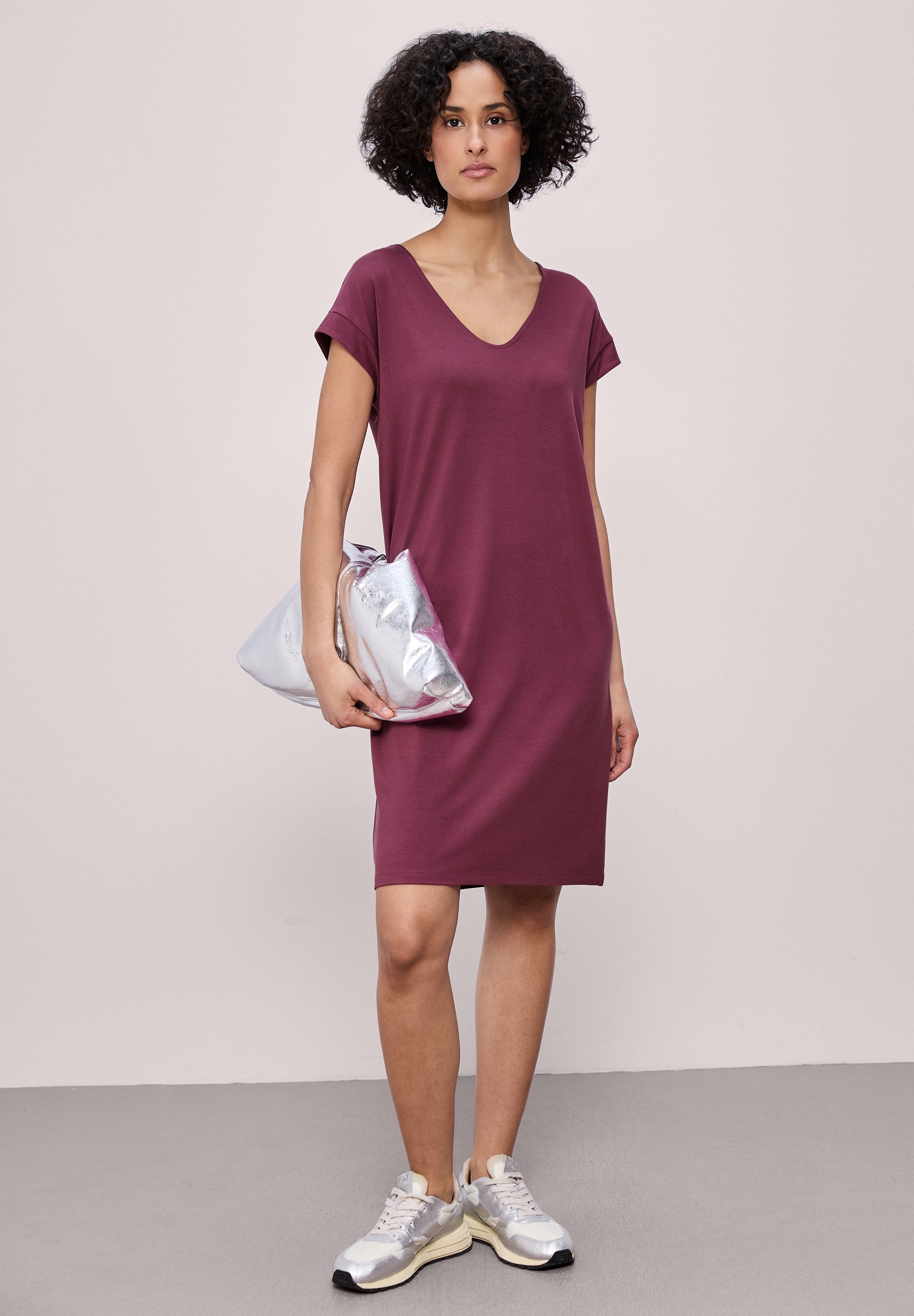 STREET ONE Jerseykleid Ohne Taschen aus Viskose günstig online kaufen