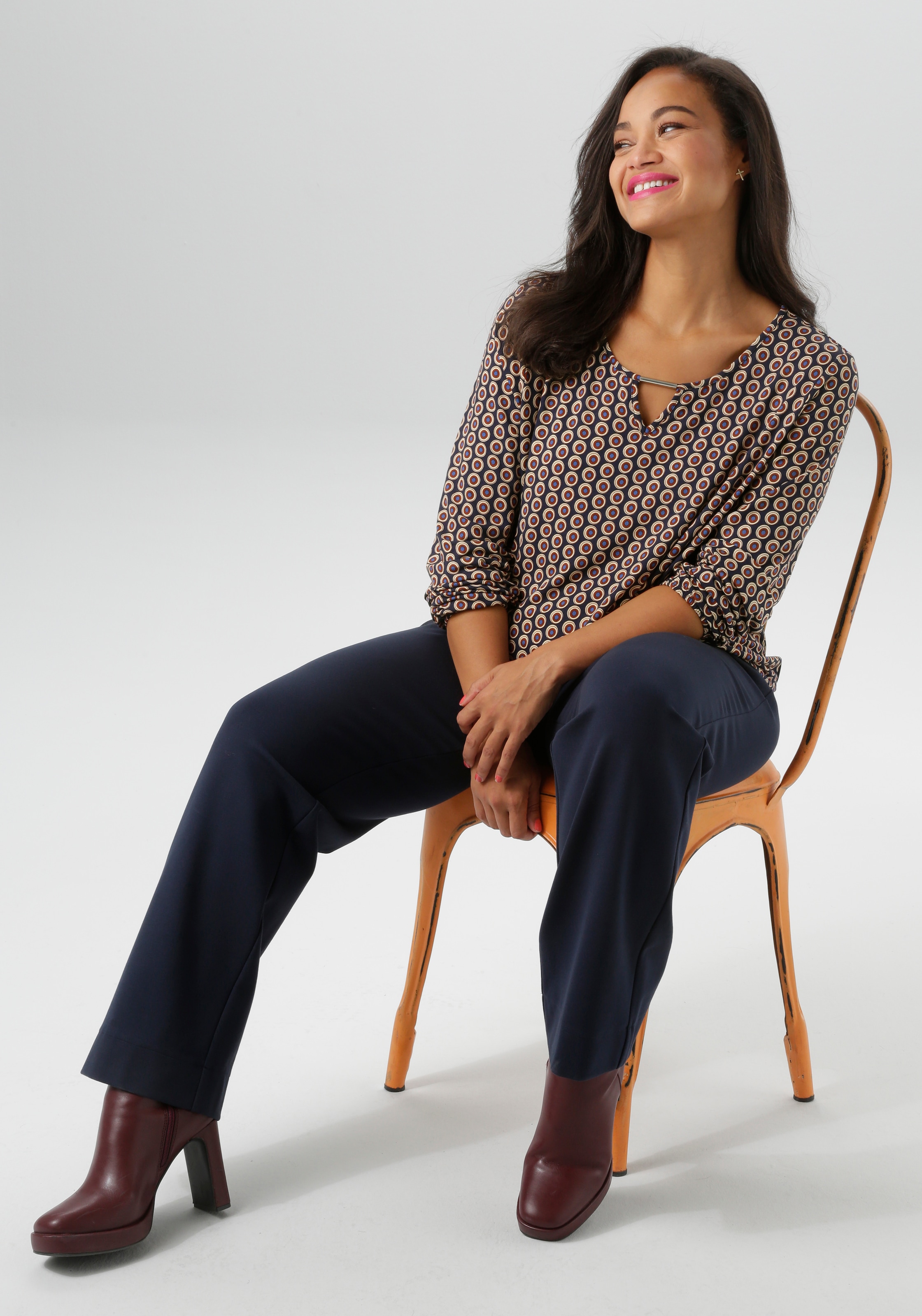 Aniston PLUS Jerseyhose, in edler elastischer Qualität - NEUE KOLLEKTION