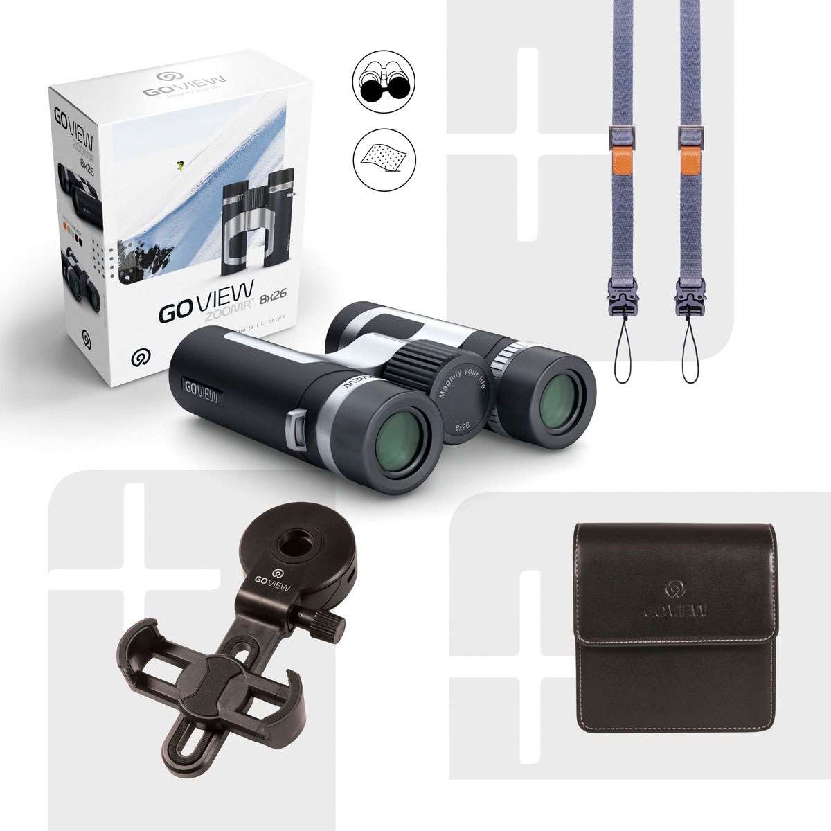 GoView Fernglas »ZOOMR 8x26«