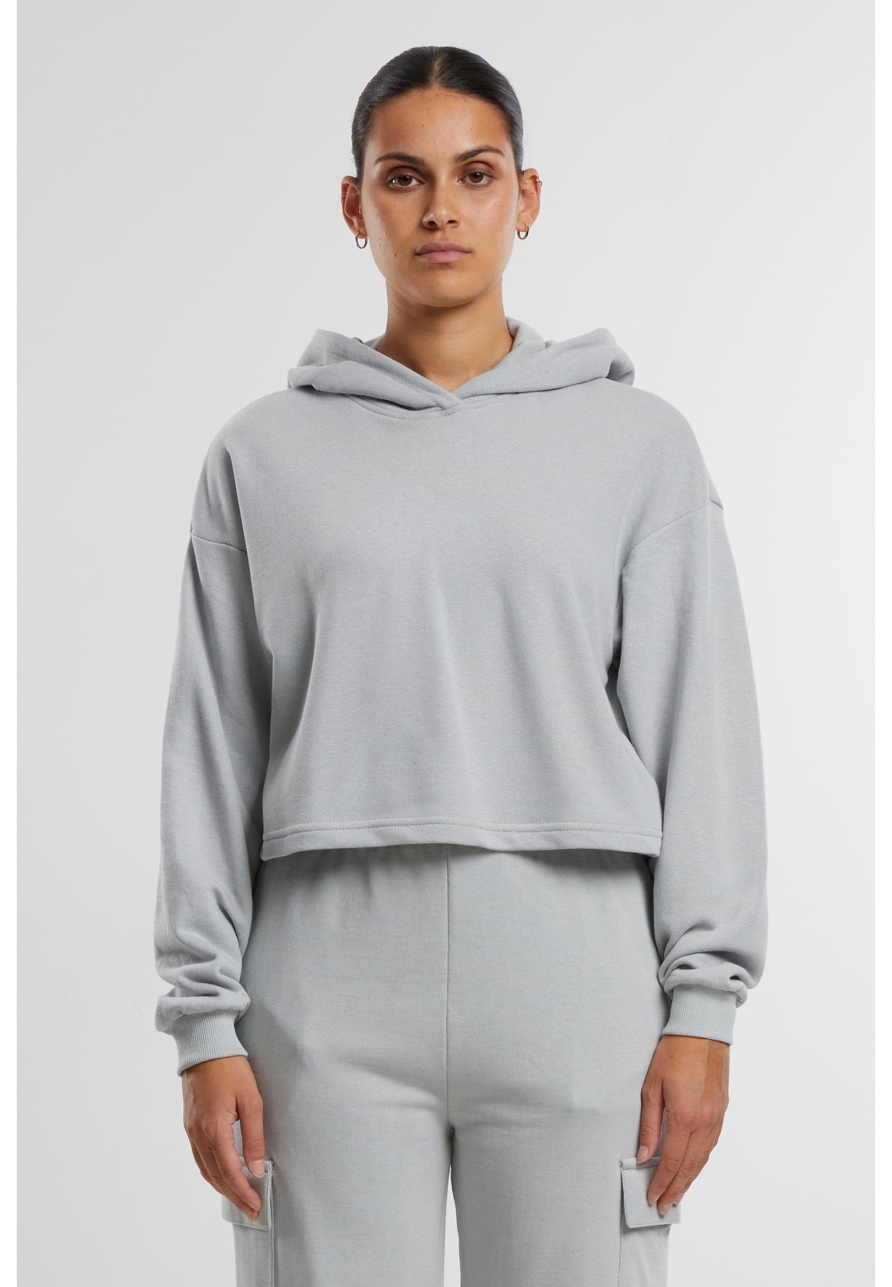 URBAN CLASSICS Kapuzenpullover »Urban Classics Damen Ladies Oversized Cropped Light Terry Hoodie«, (1 tlg.)