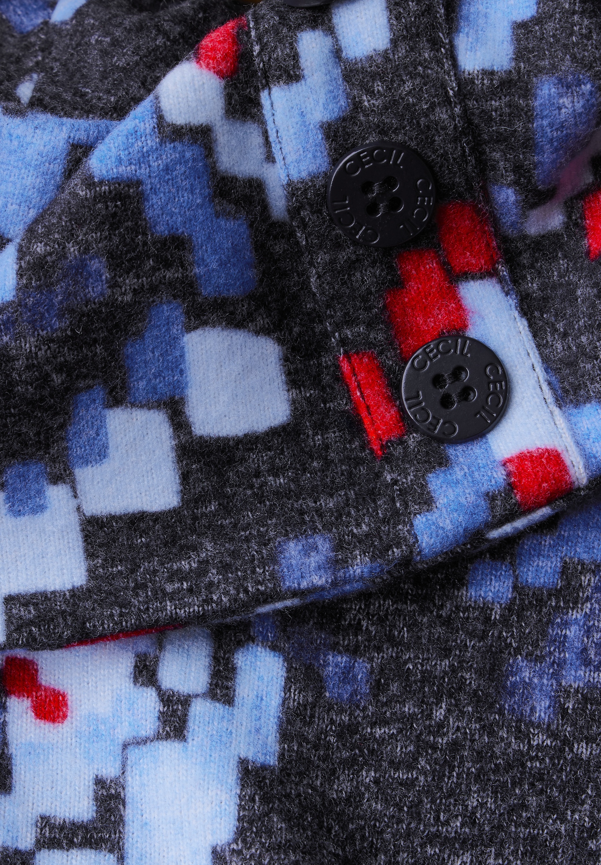 Cecil Langarmshirt, mit Elastiksaum