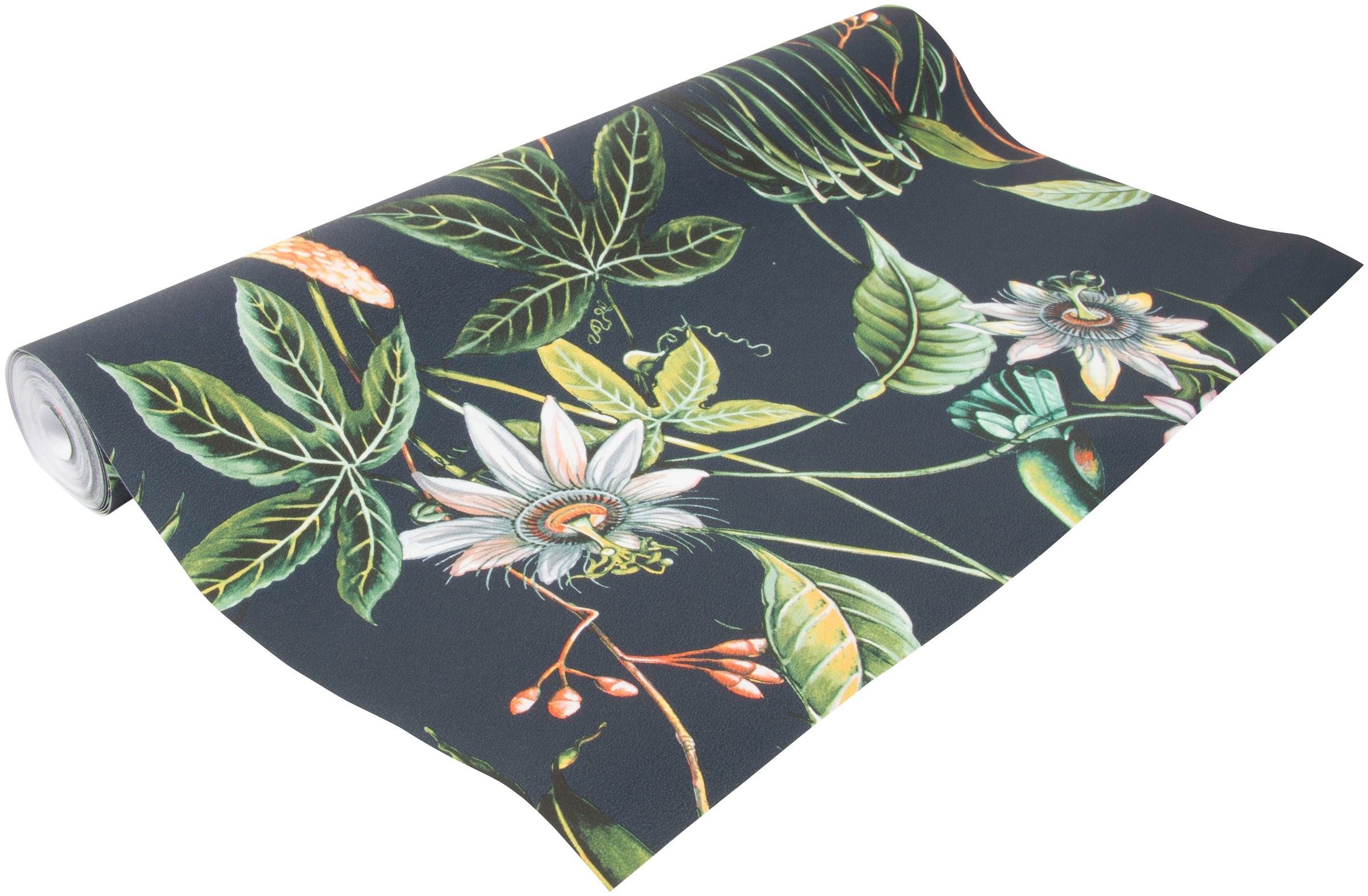 Thumbnail - Superfresco Easy Vliestapete "Adilah" geprägt Adilah Blümen Schwarz 1000x52cm