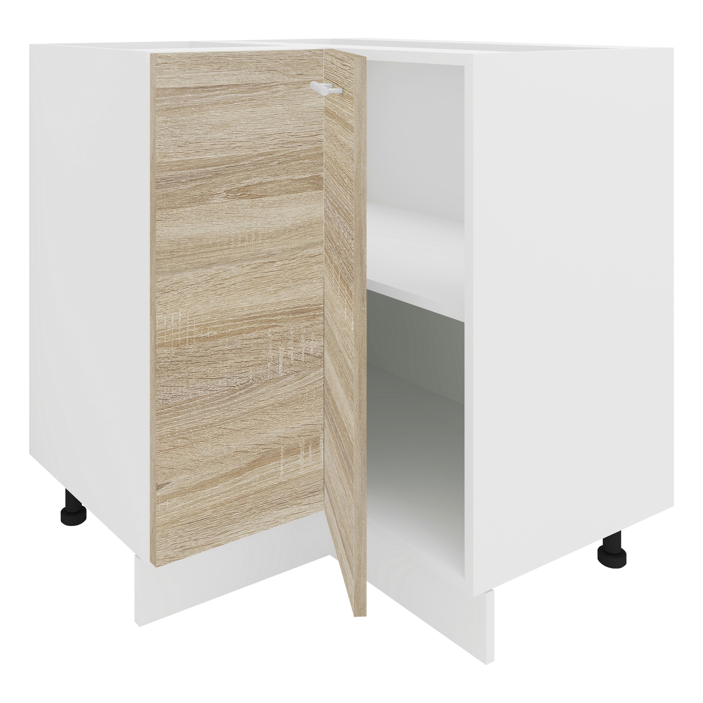 VCM Unterschrank »VCM Eckschrank | Höhenverstellbare Füße | Maße H. 82 x B. 76 x T. 76 cm | Küche Unterschrank | Kücheneckschrank - Esilo«, (1 St.)