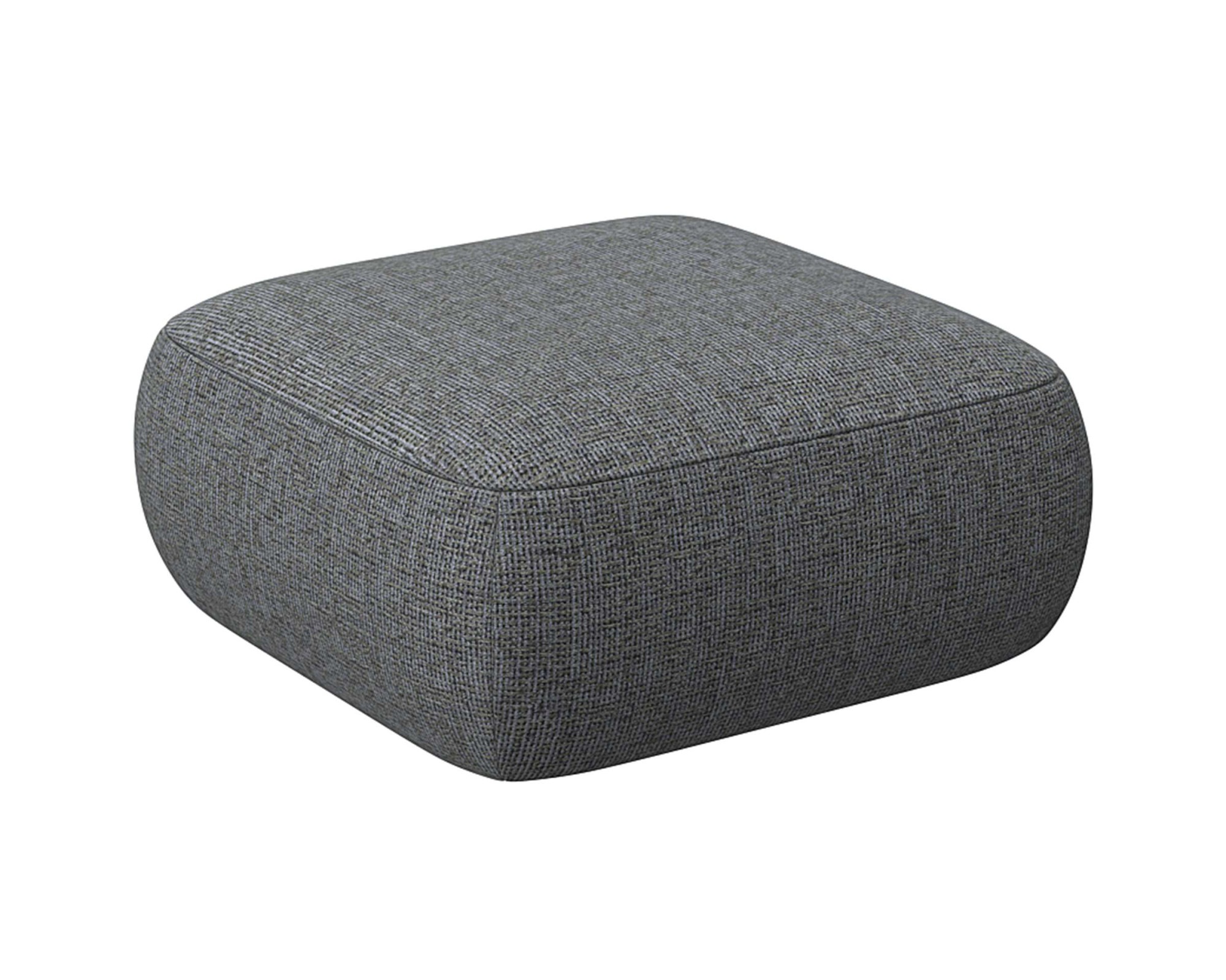 FLEXLUX Pouf »Torino, rund, bodennah, Sitzhocker, Polsterhocker«, Modernes, organisches Hocker-Design, Kaltschaum, Wellenunterfederung