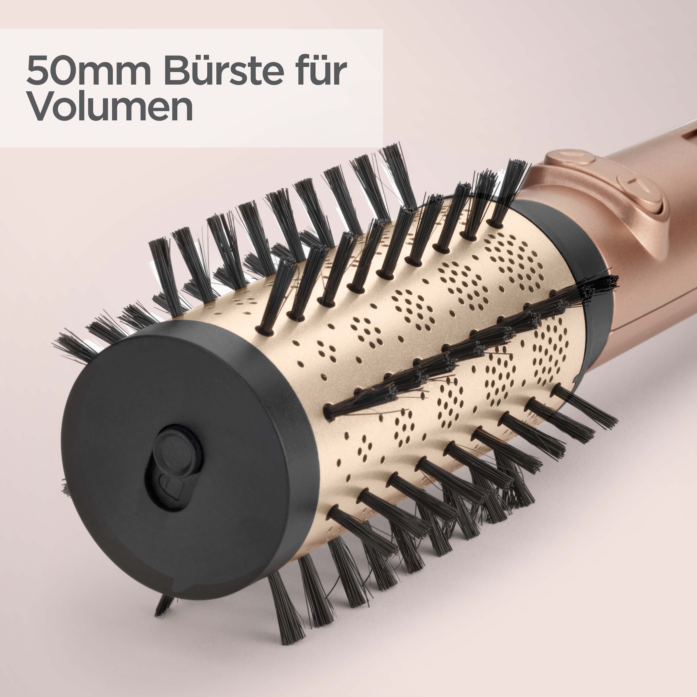 BaByliss Warmluftbürste »Big Hair Dual Warmluftbürste rotierend,  AS952E« 2 Aufsätze Rotierender Rundbürstenföhn mit Ionen, 2 Aufsätze für Volumen, 650 W