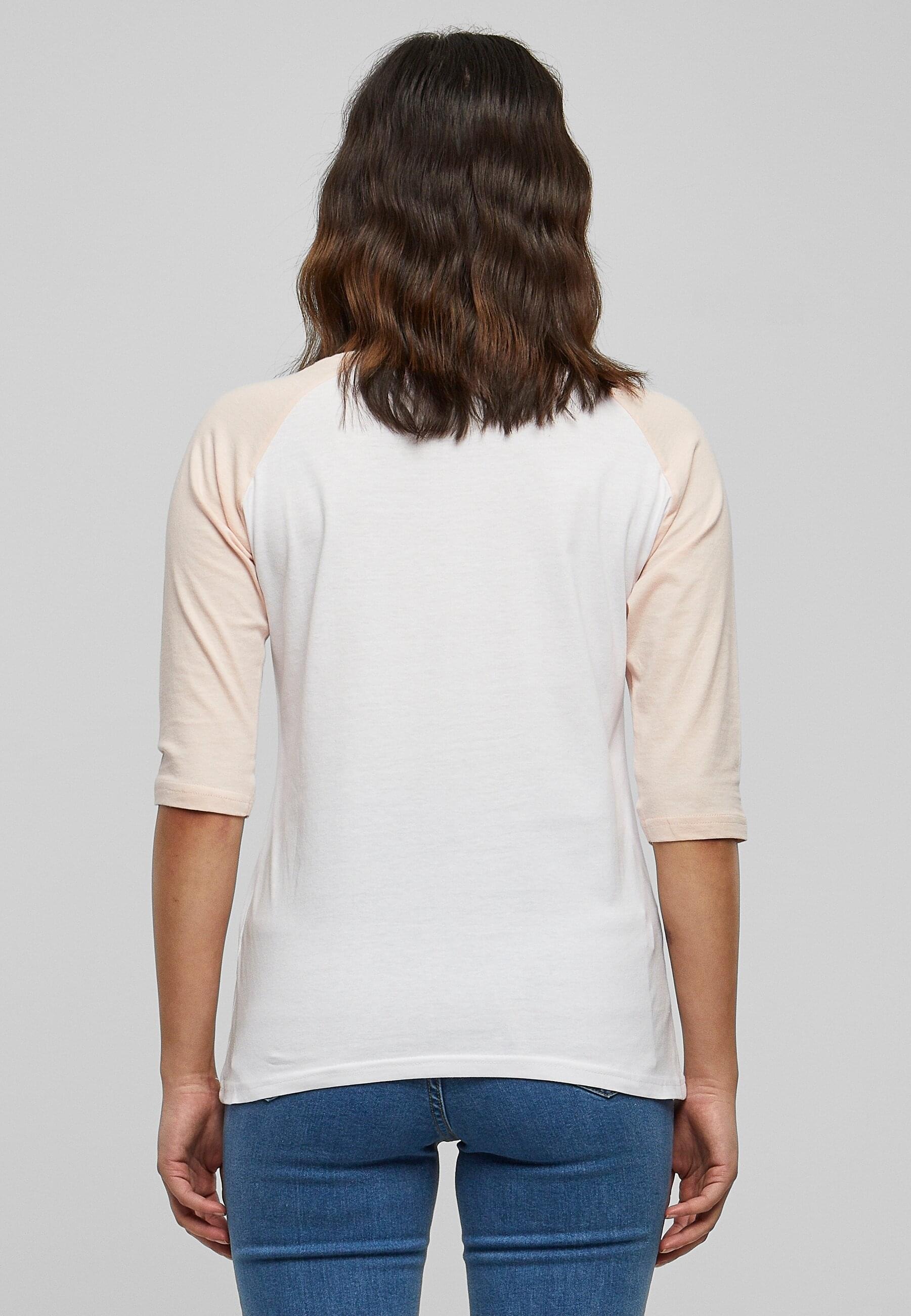 URBAN CLASSICS Kurzarmshirt »Urban Classics Damen Ladies 3/4 Contrast Raglan Tee«