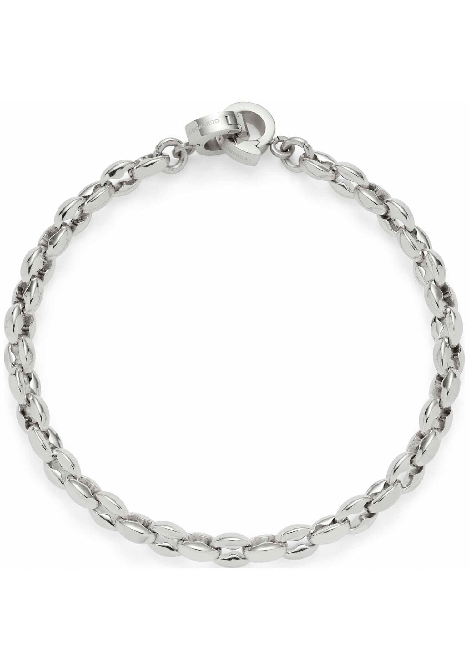 LEONARDO Damen Armband "Romea Clip&Mix", 18,5cm, Edelstahl, silber, Edelstahl, Armbänder