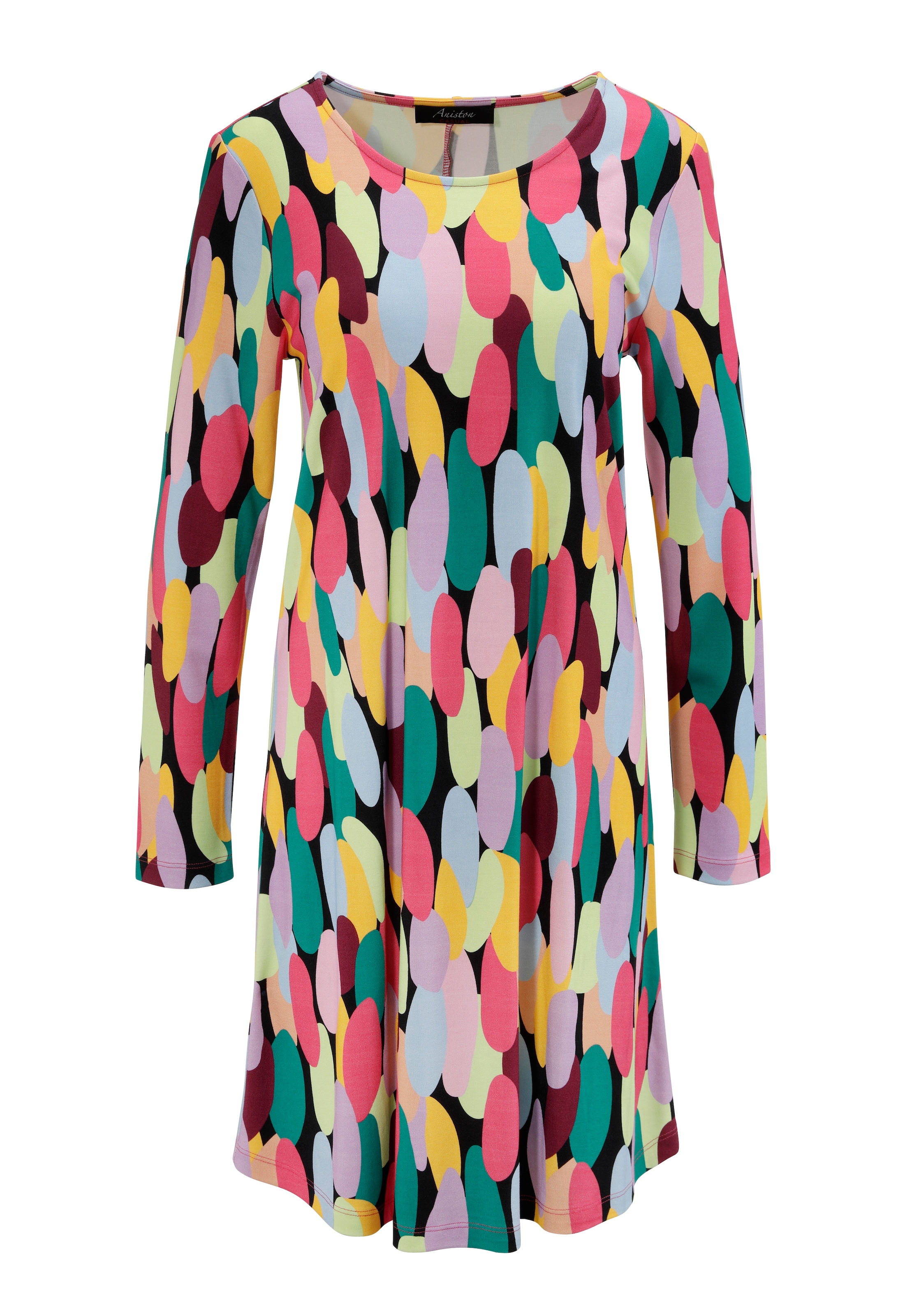 Aniston CASUAL Jerseykleid, mit farbenfrohen, grafischen Druck - NEUE KOLLEKTION