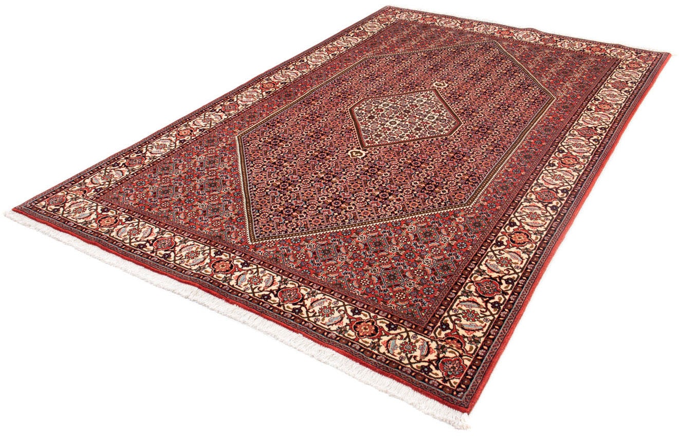 morgenland Orientteppich "Perser - Bidjar - 250 x 169 cm - rot", rechteckig, 15 mm Höhe, Wohnzimmer, Handgeknüpft, Einze