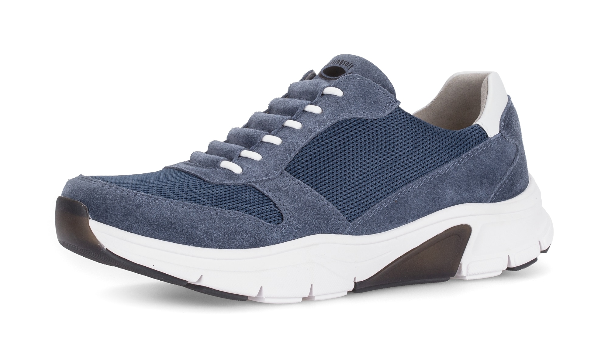rollingsoft Slip-On Sneaker, Freizeitschuh, Slipper mit Kontrastbesatz an der Ferse, G-Weite