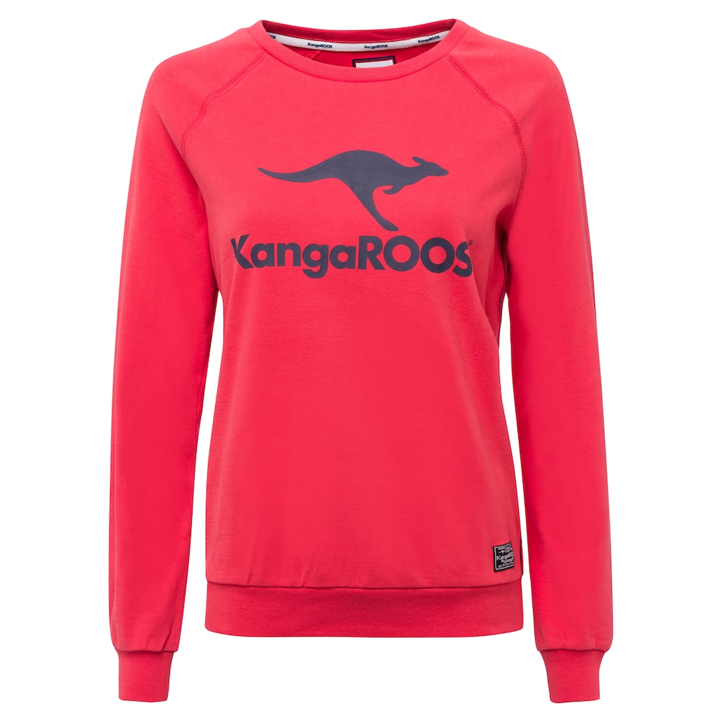 KangaROOS Sweater, mit großem Label-Print vorne